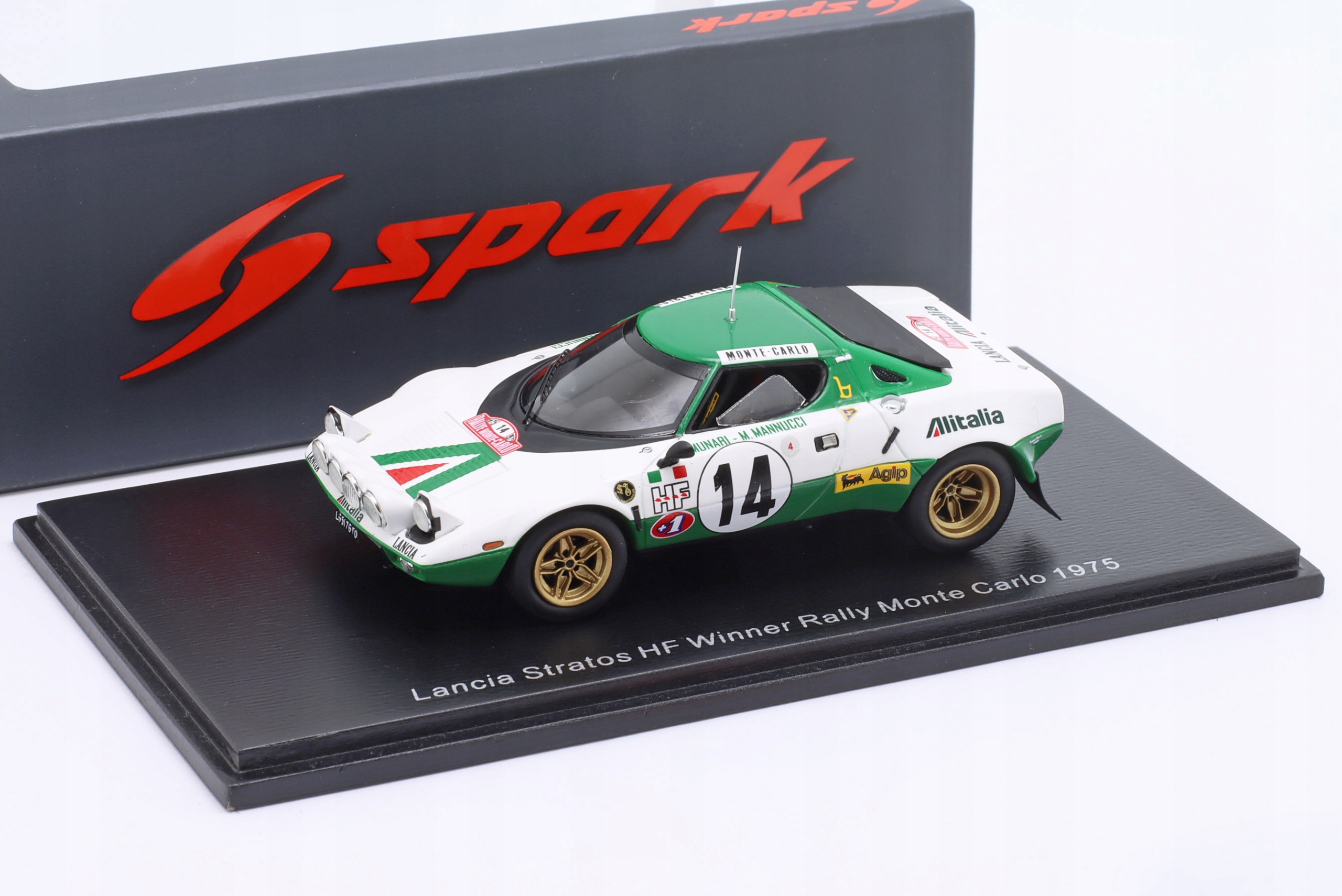 Spark Lancia Stratos #14 S.Munari Rallye Monte Carlo 1975 1:43
