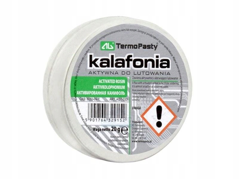 

Kalafonia w puszce aktywna do lutowania 20g Ag