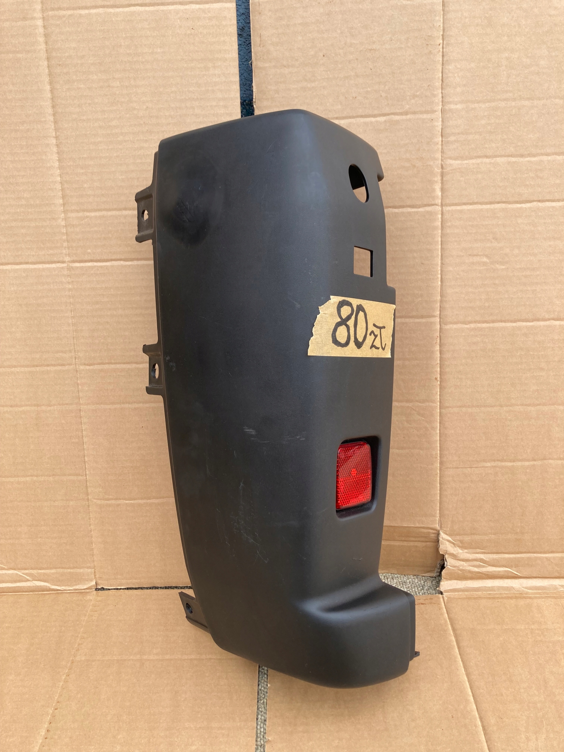 DUCATO BOXER JUMPER 17- bumper corner rear part rear left black