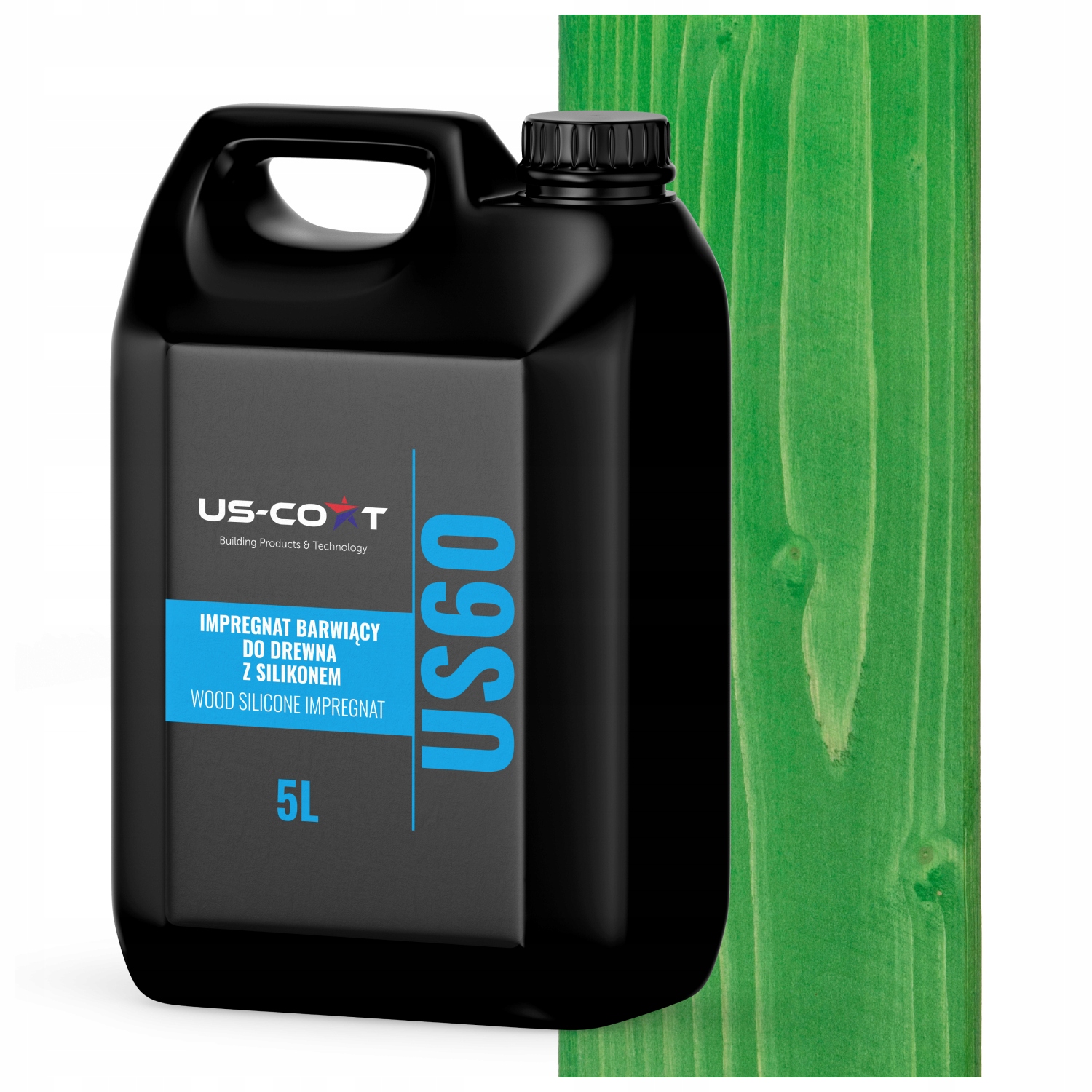 Barvící Impregnat Na Dřevo Se Silikonem 2v1 Altán Barva Zeleň Mátová 5L