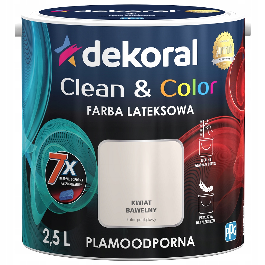 

Dekoral Farba Clean&color kwiat bawełny 2,5L