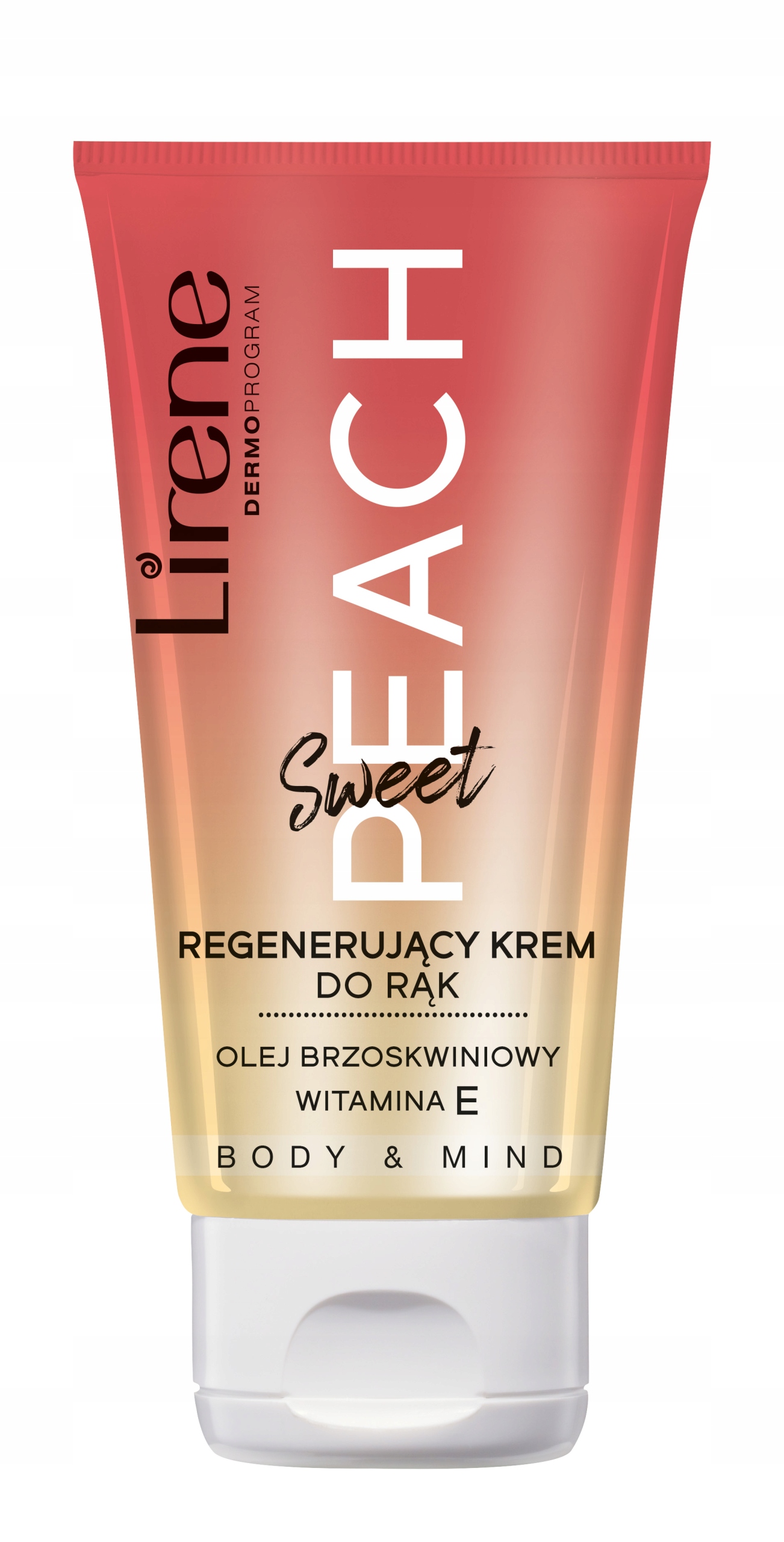 LIRENE SWEET PEACH REGENERUJĄCY KREM DO RĄK 50 ML.