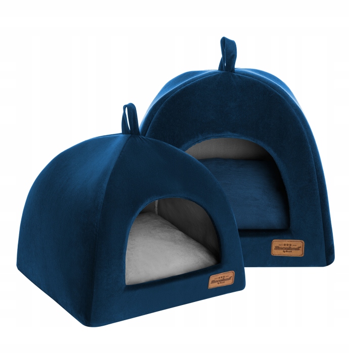 

Domek Budka dla Psa/Kota Recobed Welurove Granat M