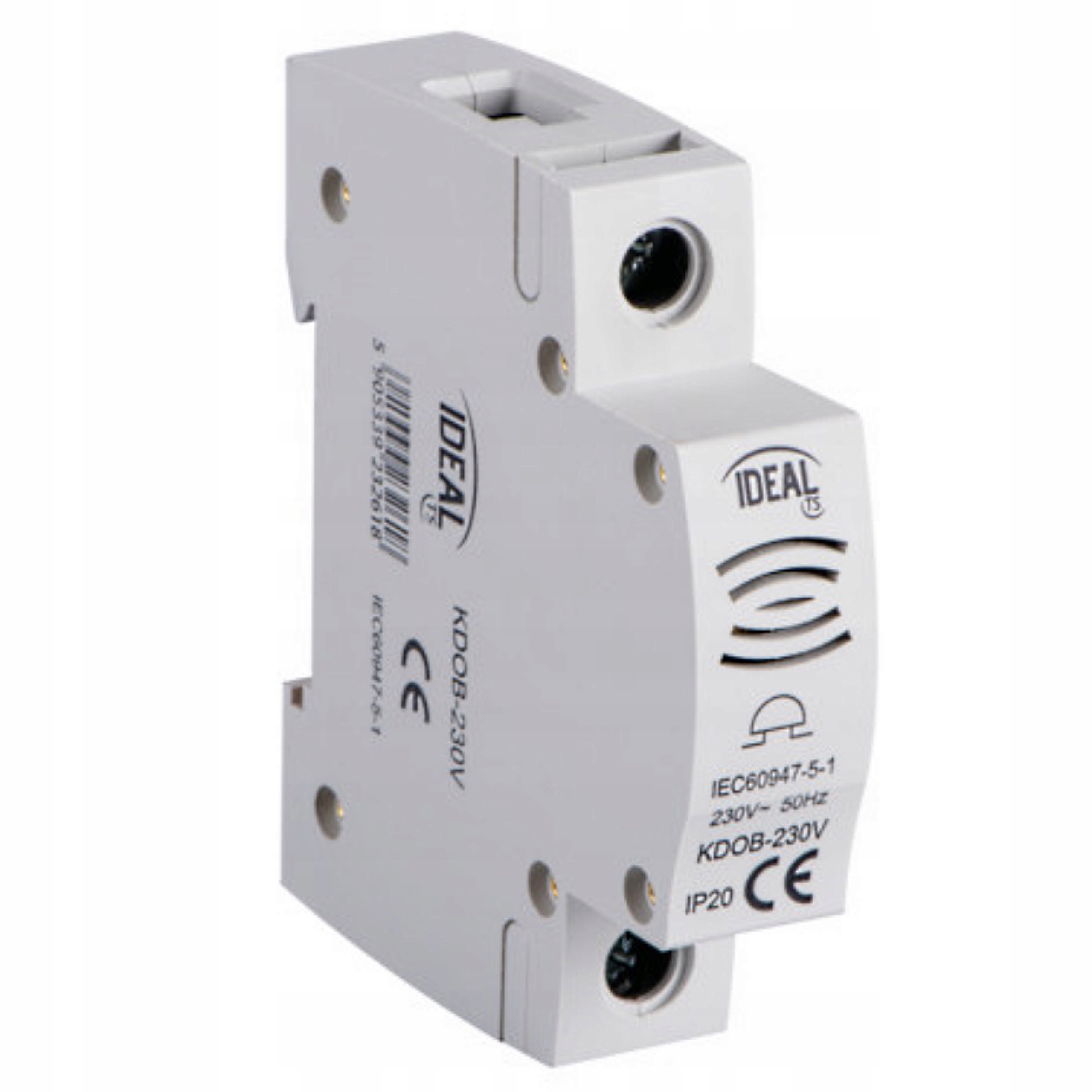 

Dzwonek elektryczny TH35 na szynę, 1M, KDOB-230V