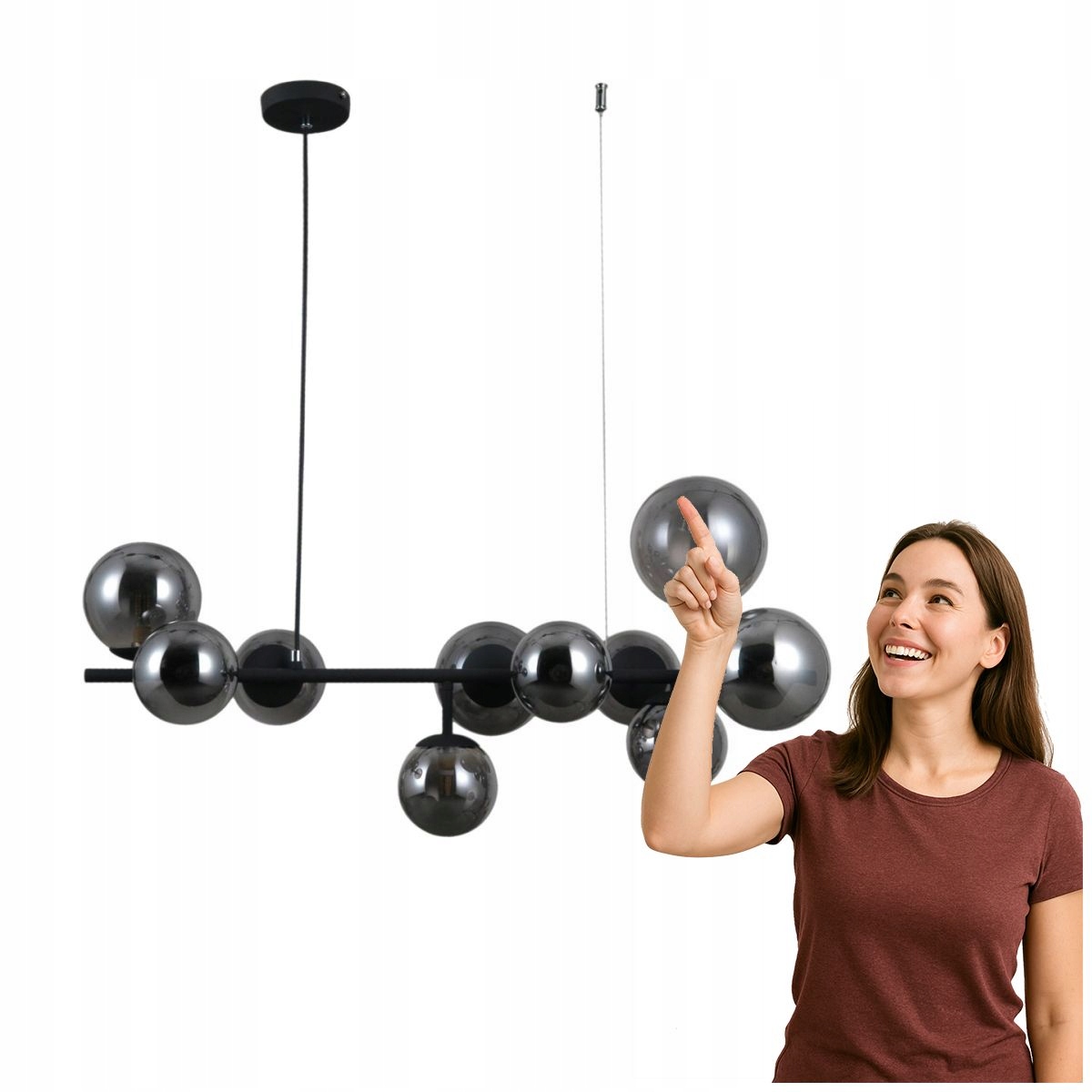 Závesná lampa Frontera PND-40423-10 Italux