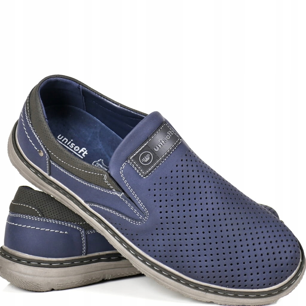 Modré Ploché Polobotky Mokasíny Pohodlné Na Procházky Pánské Boty