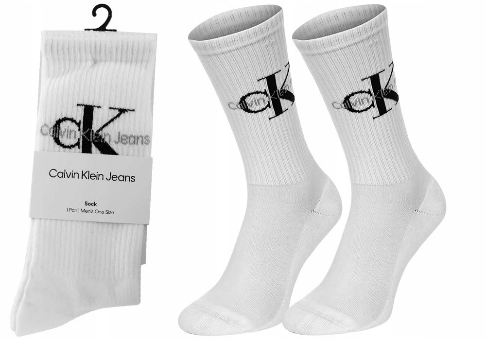 

Calvin Klein Skarpety Skarpetki 1P White r. 40-46