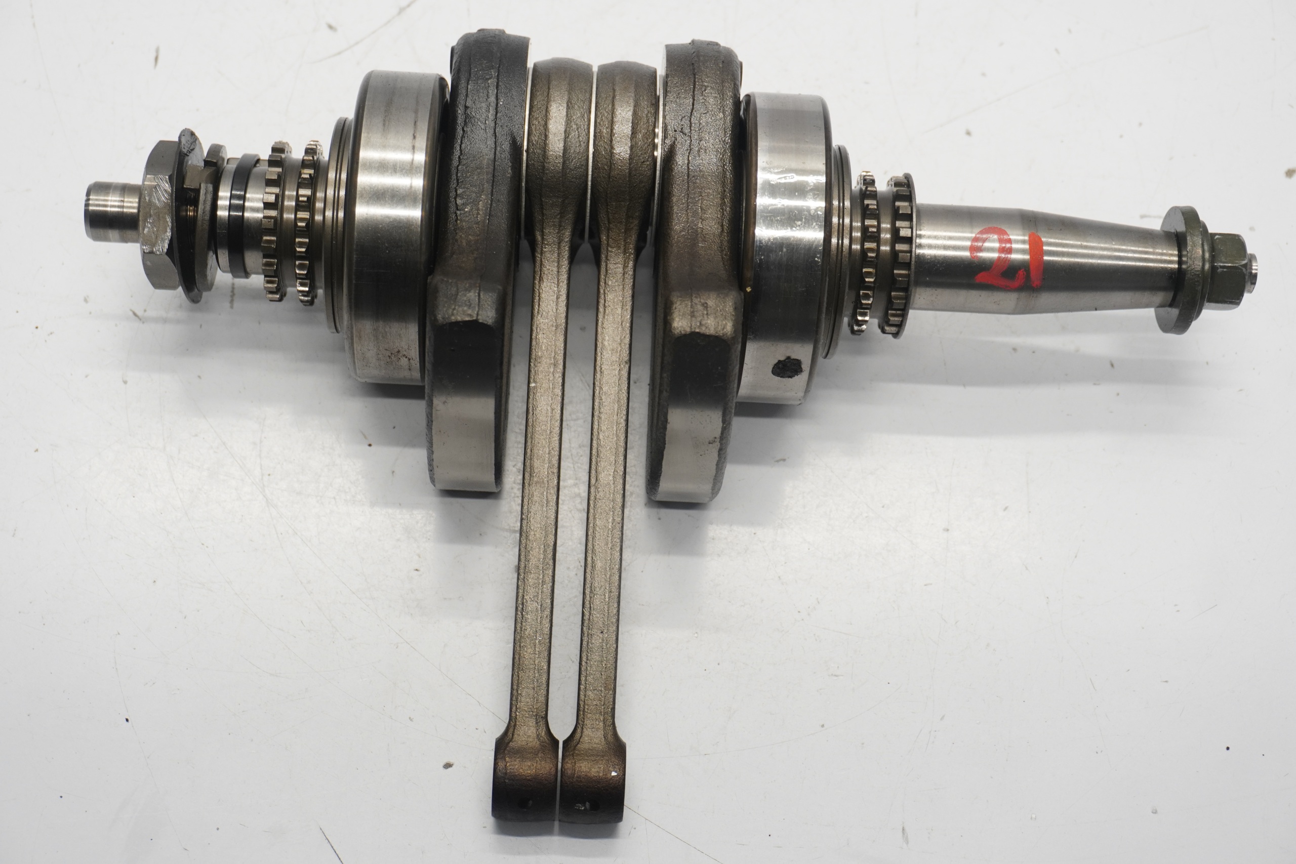 YAMAHA XVS 125 DRAG STAR 97-04 WAŁ + PANEWKI + KORBOWÓD