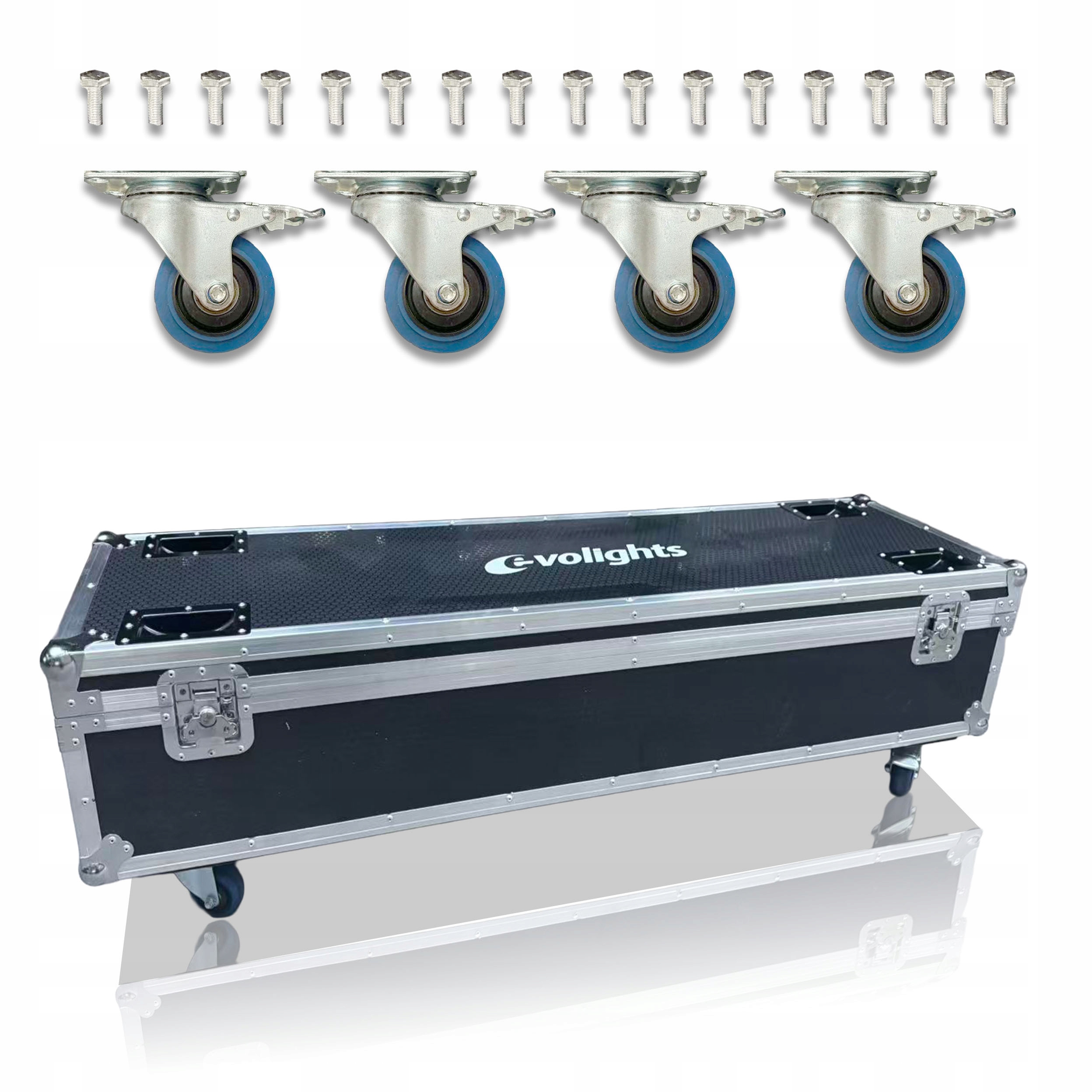 SKRZYNIA NA SPRZĘT 2W1 EFEKTY OŚWIETLENIOWE EVOLIGHTS LUMEN ROTO CASE 2IN1 Stan opakowania oryginalne