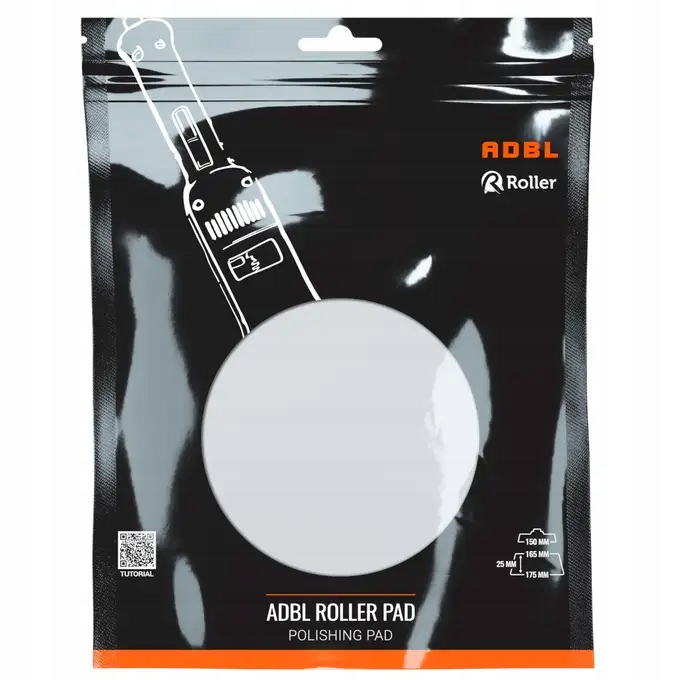 ADBL _ ROLLER PAD-R CUT R 150MM _ TWARDY PAD POLERSKI, BIAŁY Kod producenta ADB000155