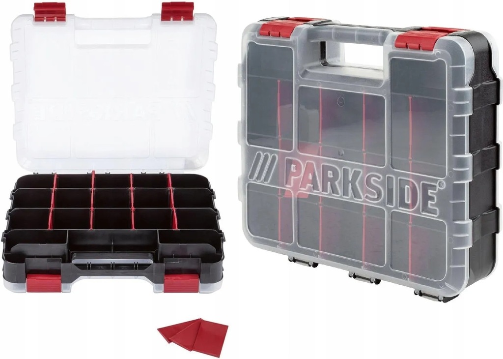 Dwustronny Organizer Warsztatowy Na Narzędzia Śrubki Parkside 32 x 27 x 8
