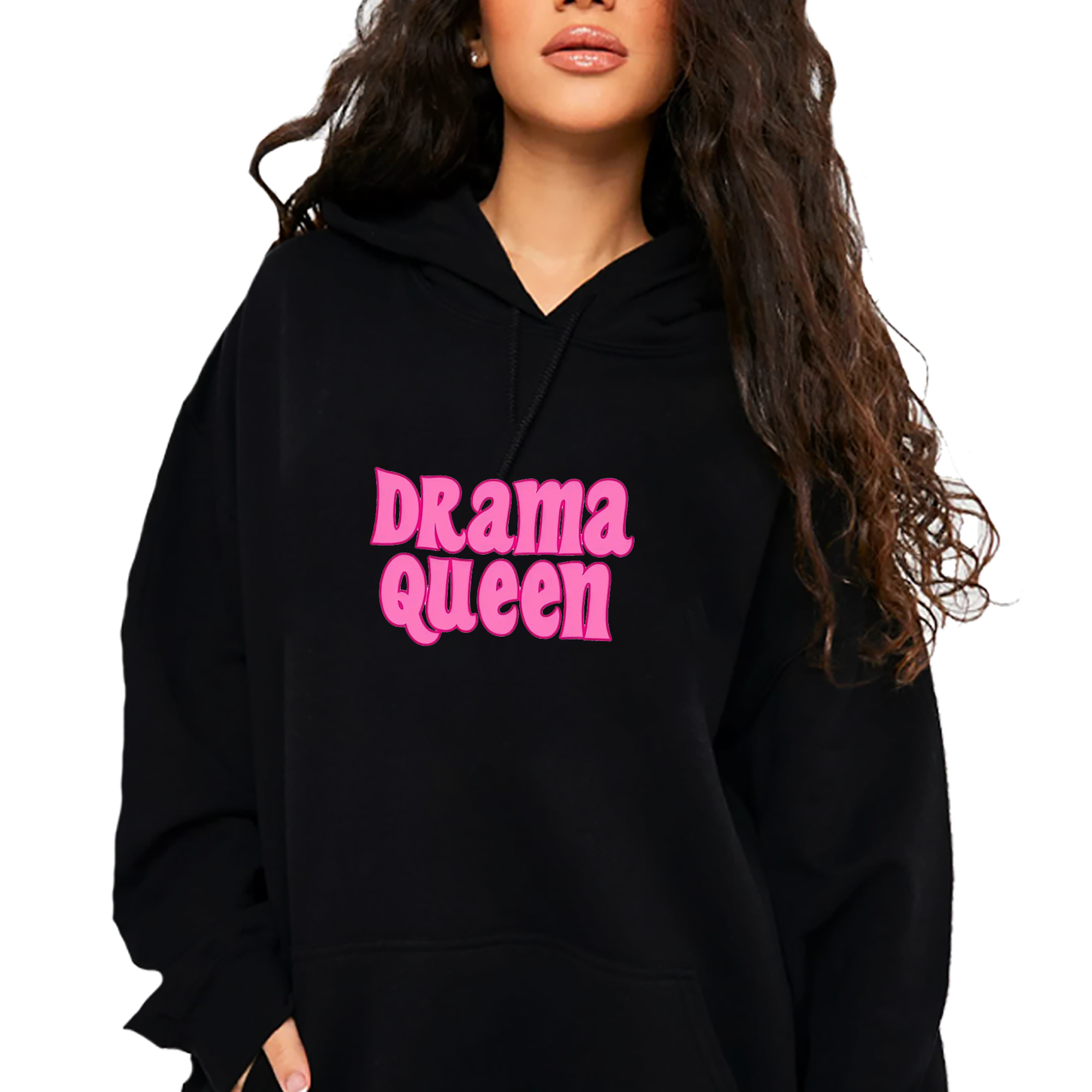 Mikina S Kapucí Módní Tik Tok Drama Queen Vel L