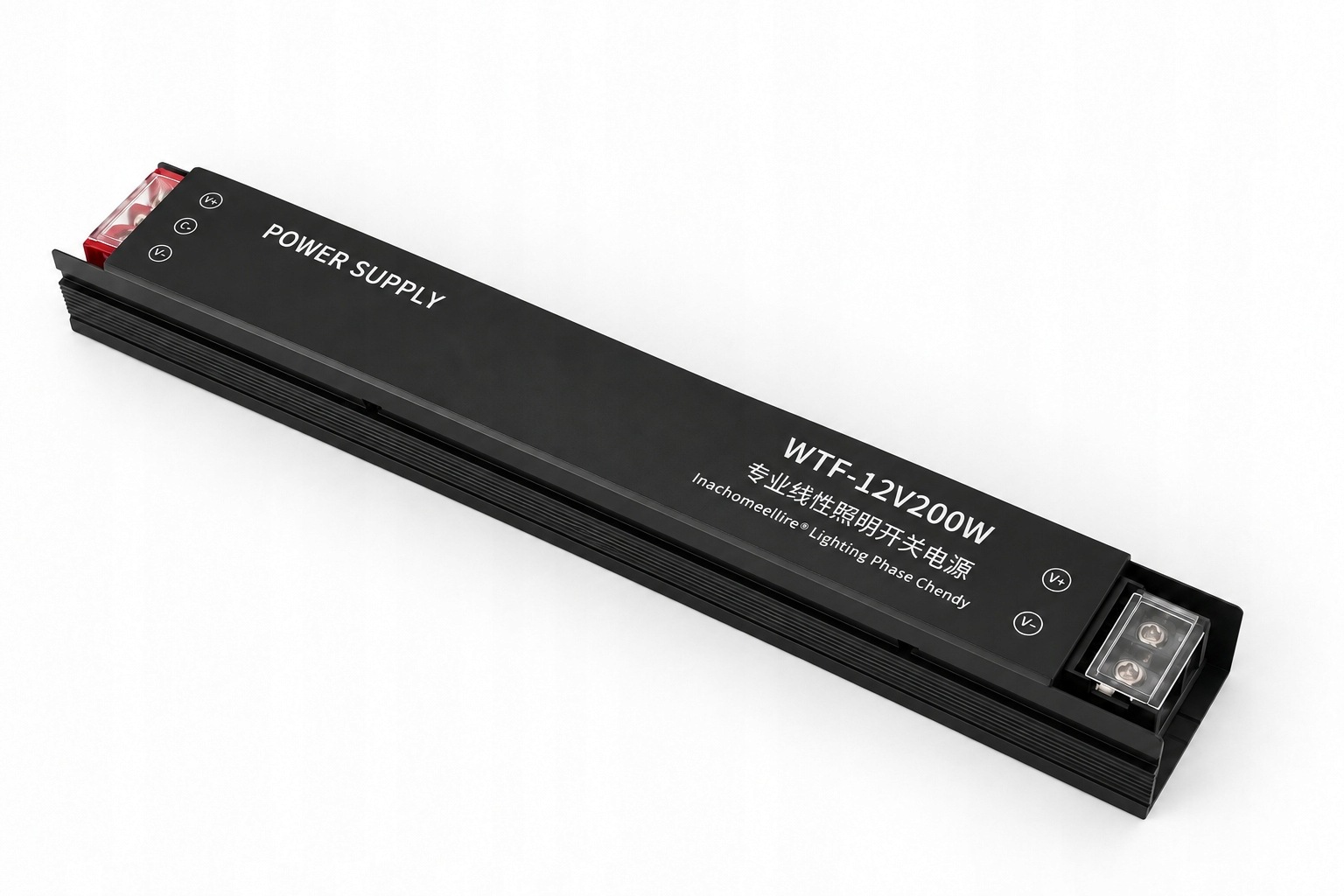 Zasilacz Slim LED 12V 200W z pasywnym chłodzeniem do wnętrz