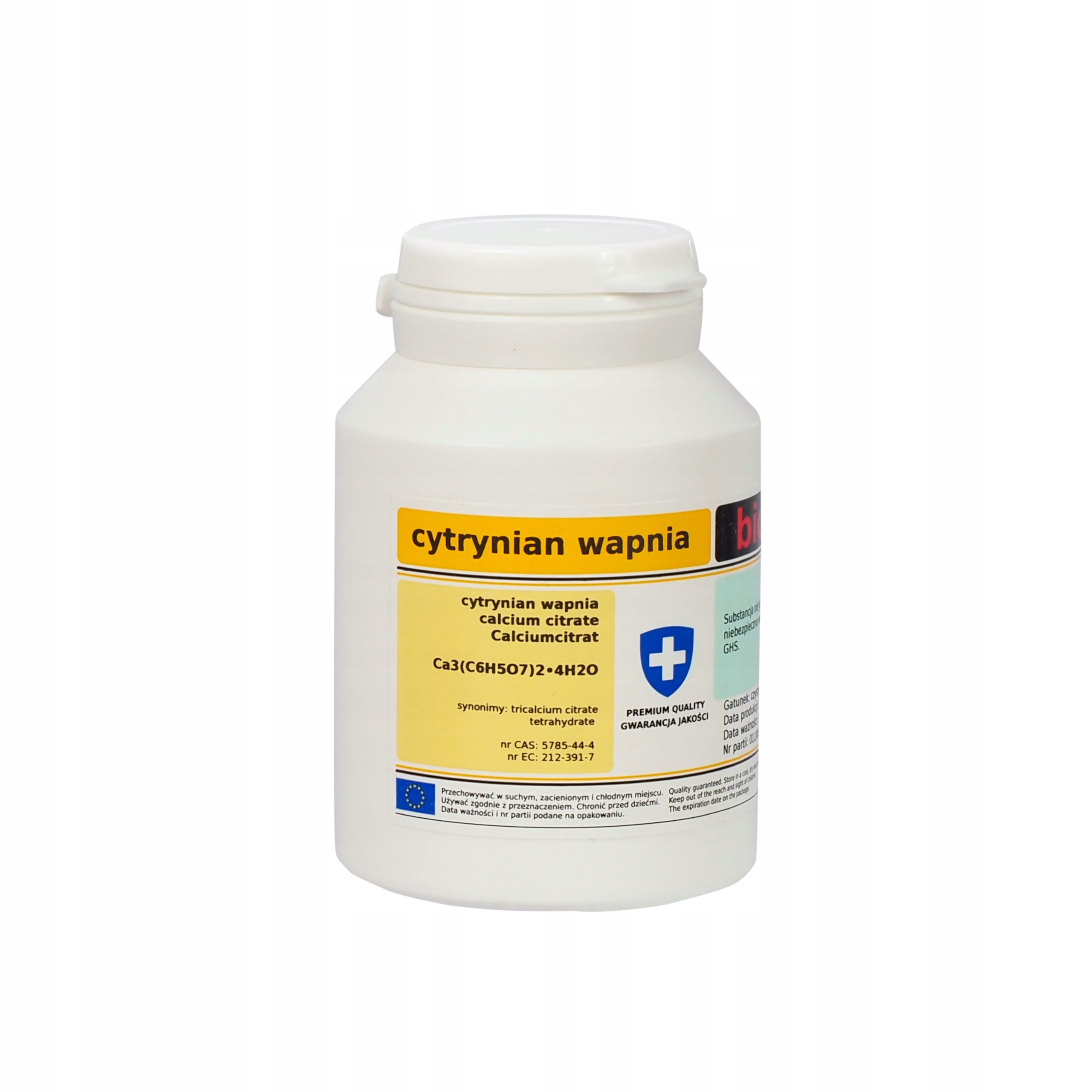 

Cytrynian Wapnia wapń czysty 100g Biomus