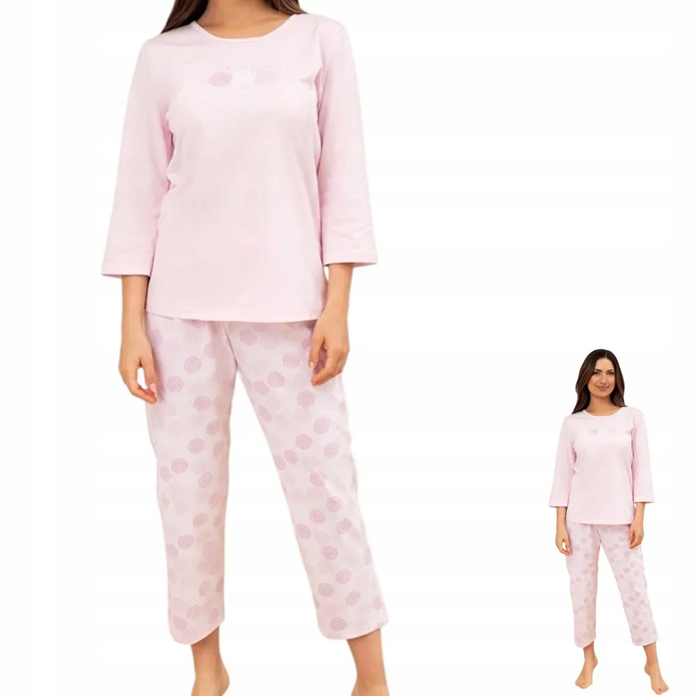 Dámské bavlněné pyžamo Regina 702 M 38 Růžová