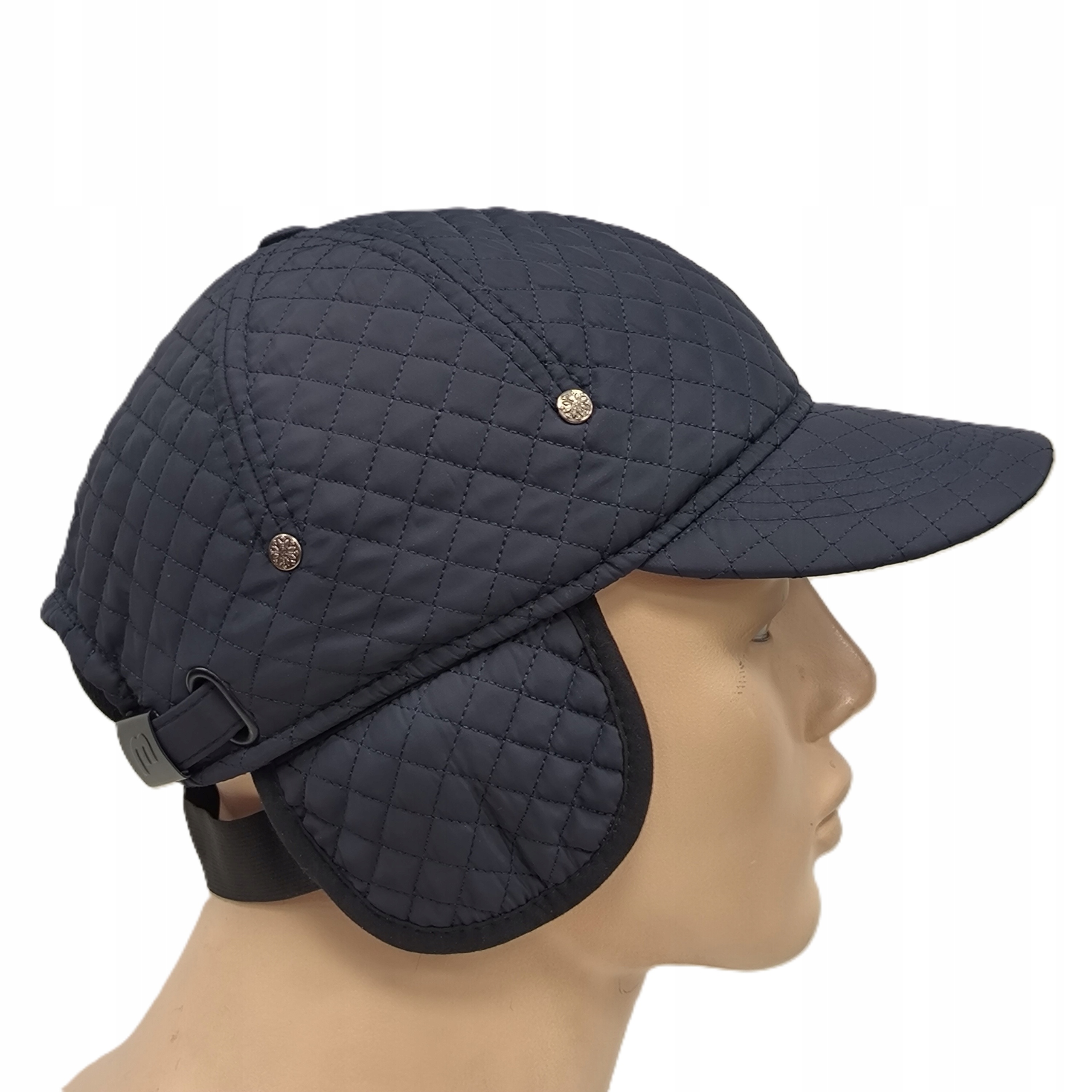 kšiltovka prošívaná s náušníky Námořnická Modrá pánská B202 ortalion M 54-56