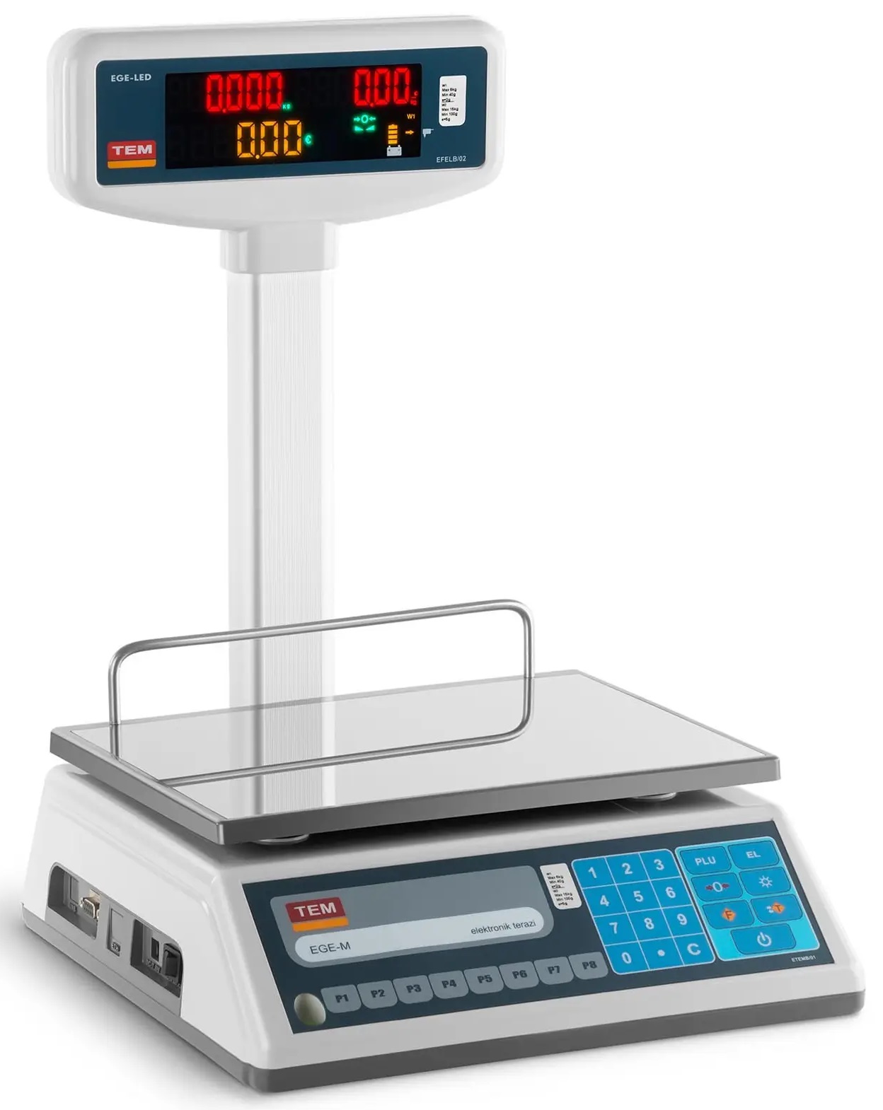 Legalizační kalkulační váha 6kg/2g 15kg/5g Tem TEL015B1D-V2-B1 10200010