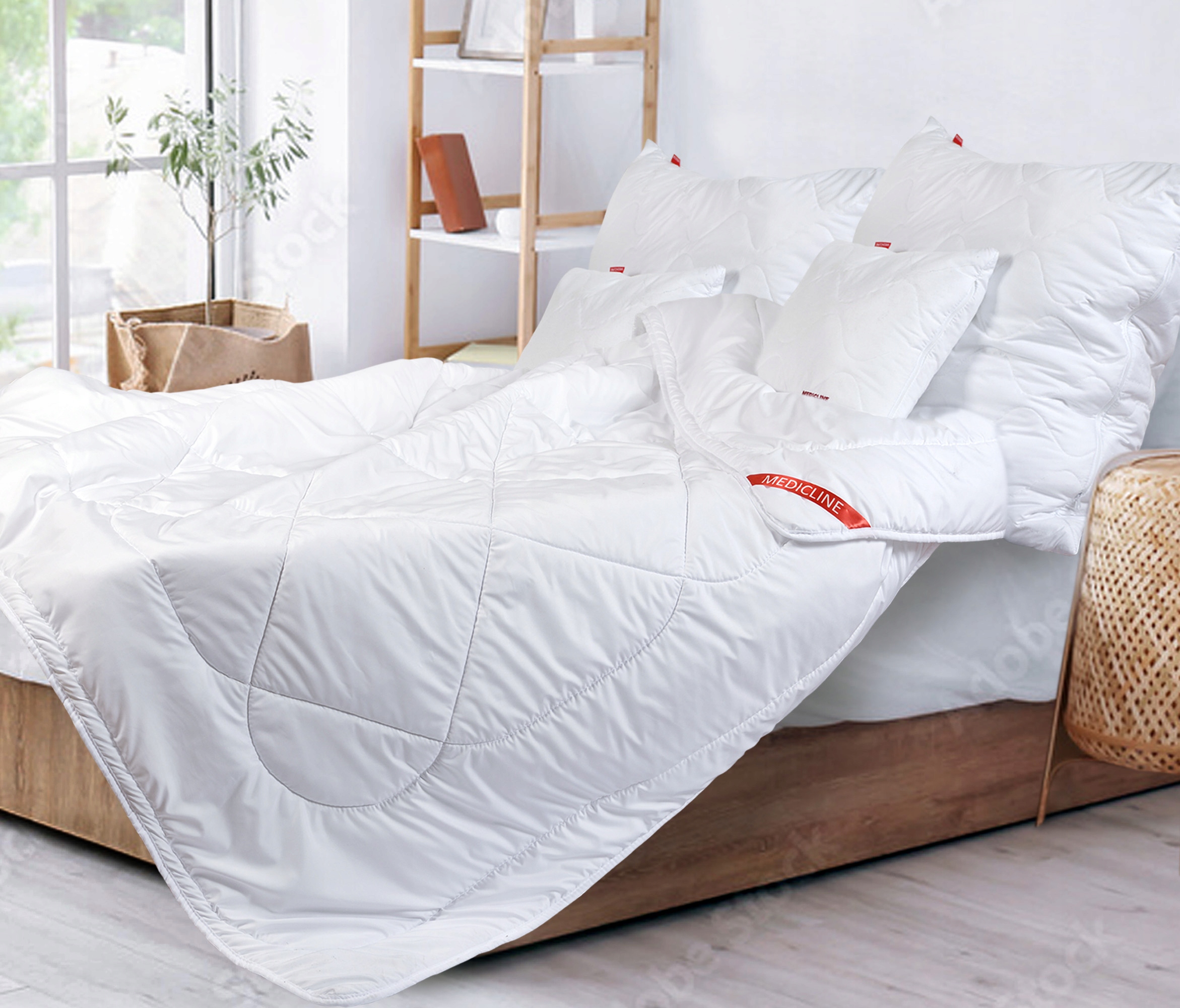 KOŁDRA CAŁOROCZNA ANTYALERGICZNA 200x220 ODDYCHAJĄCY MATERIAŁ PIKOWANA PL Szerokość produktu 200 cm