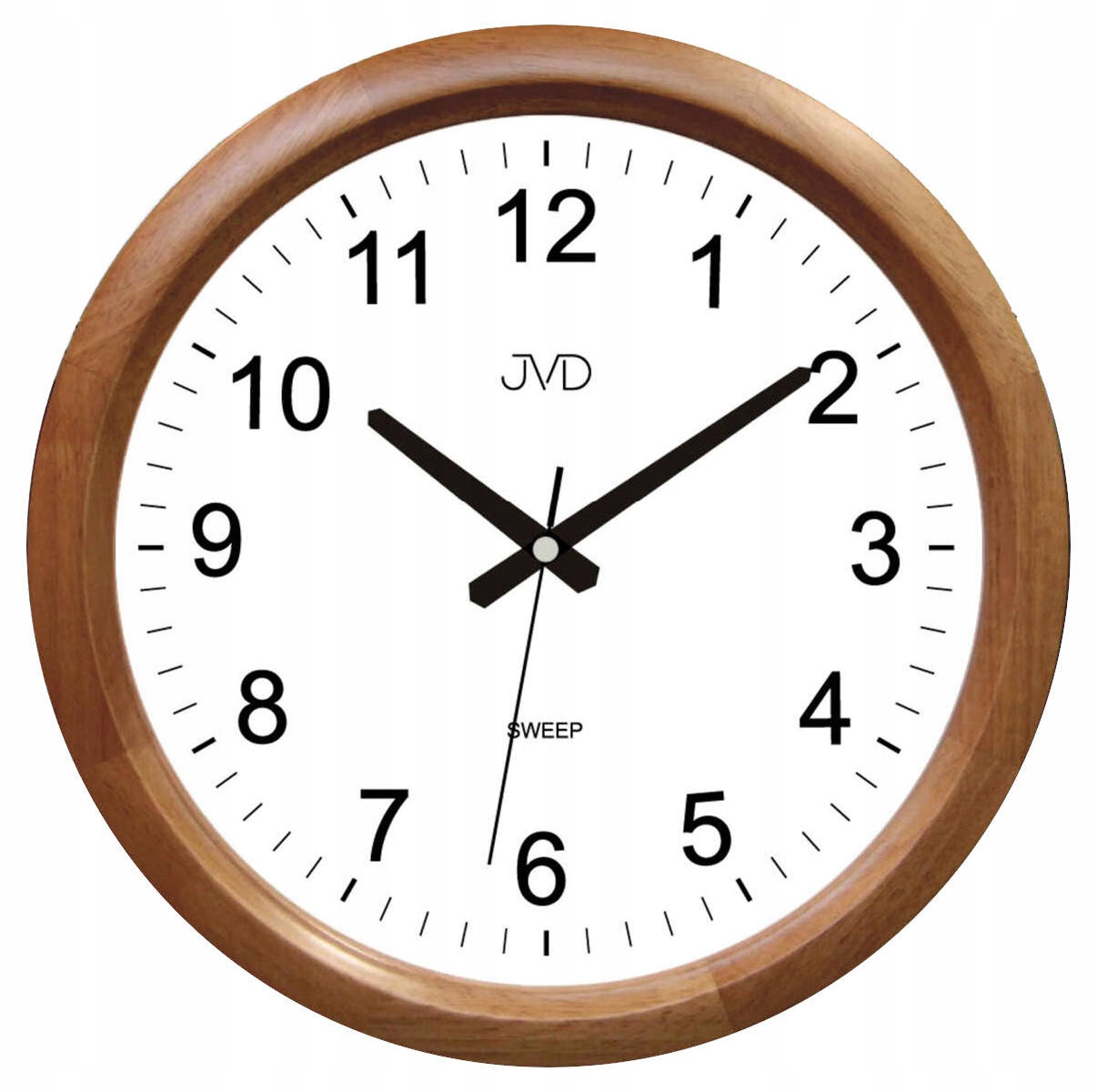 Čitateľné Drevené Tiché Nástenné Hodiny 34 cm NS801