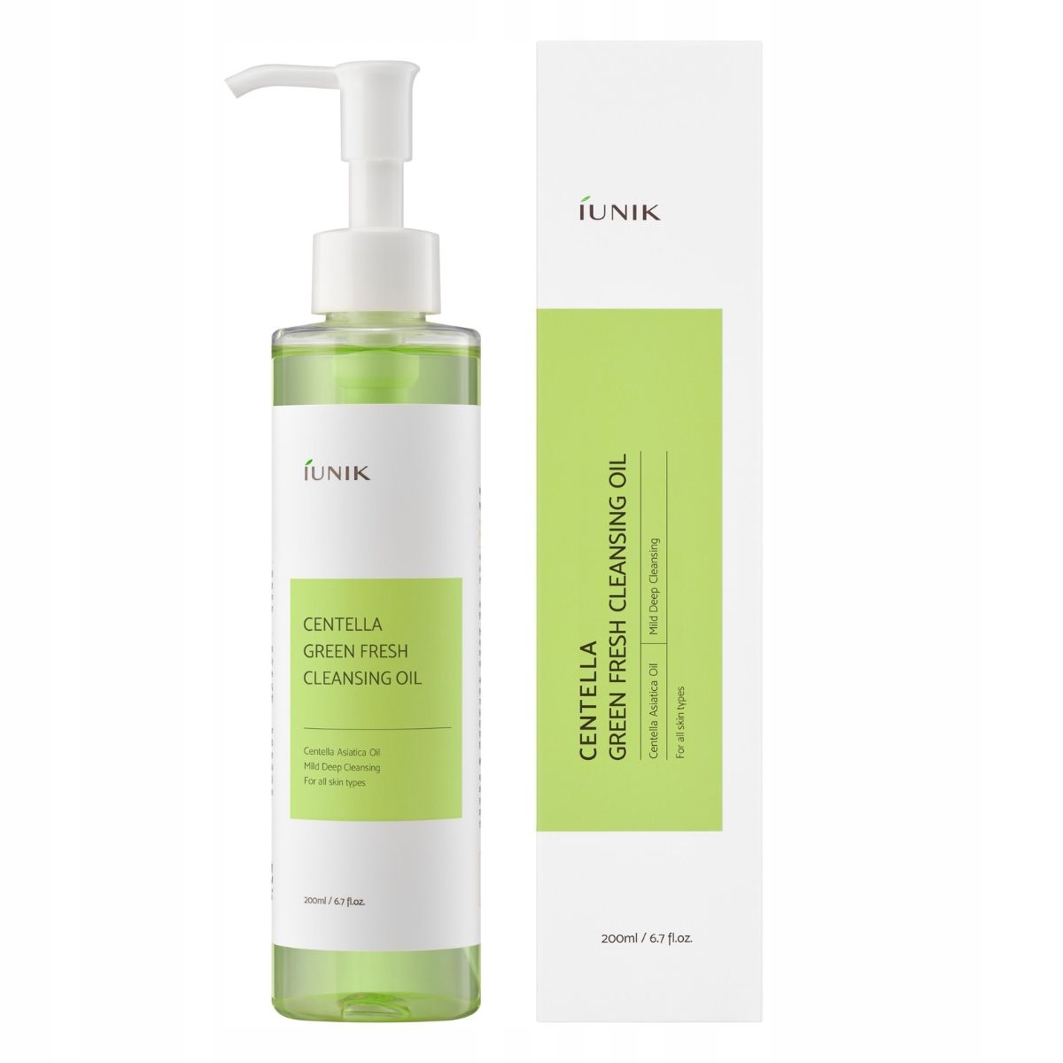 iUNIK Centella Green Fresh Cleansing Oil 200 ml Odličovací olej