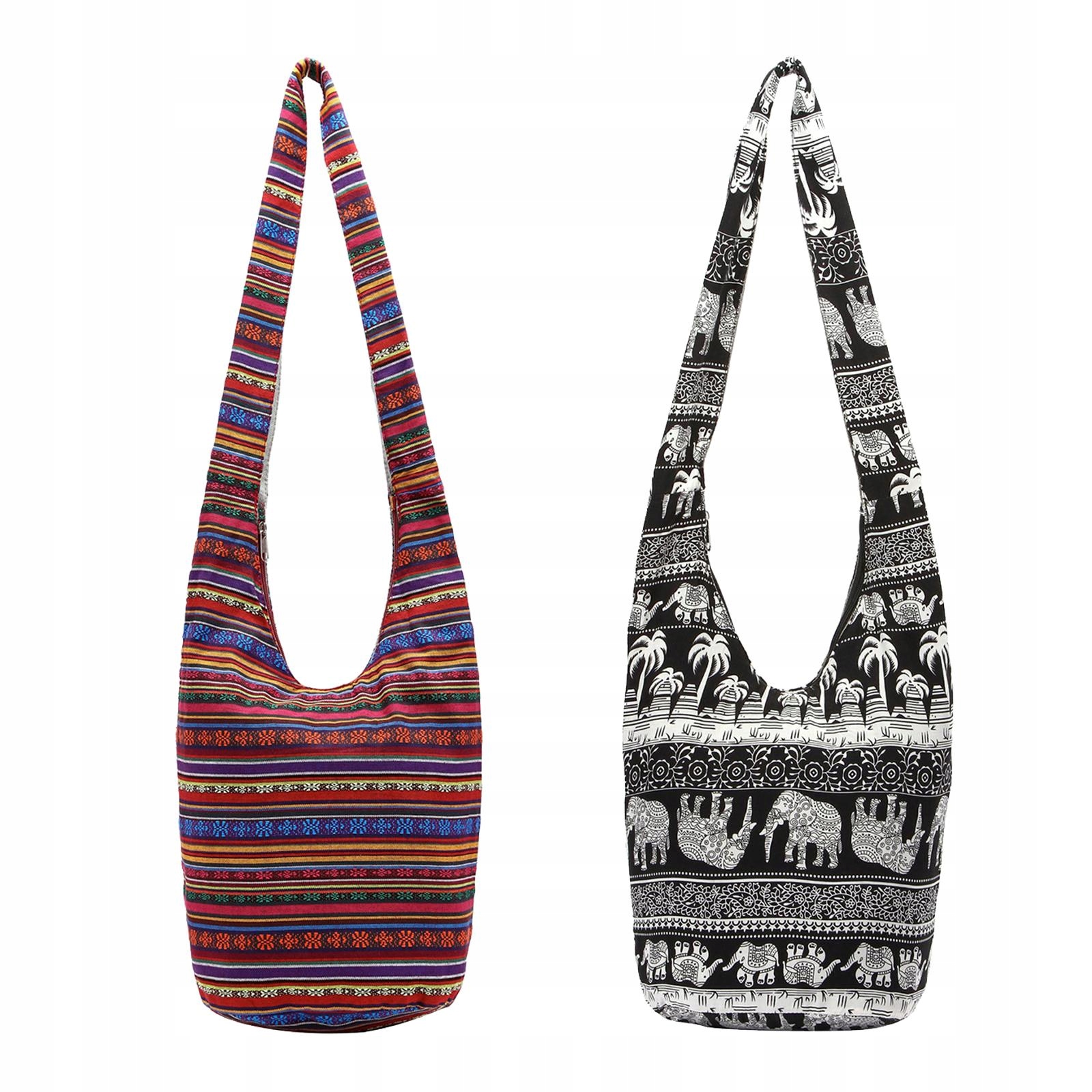 

2 Thai Hippie Boho Crossbody Bag Bohemian Sling
