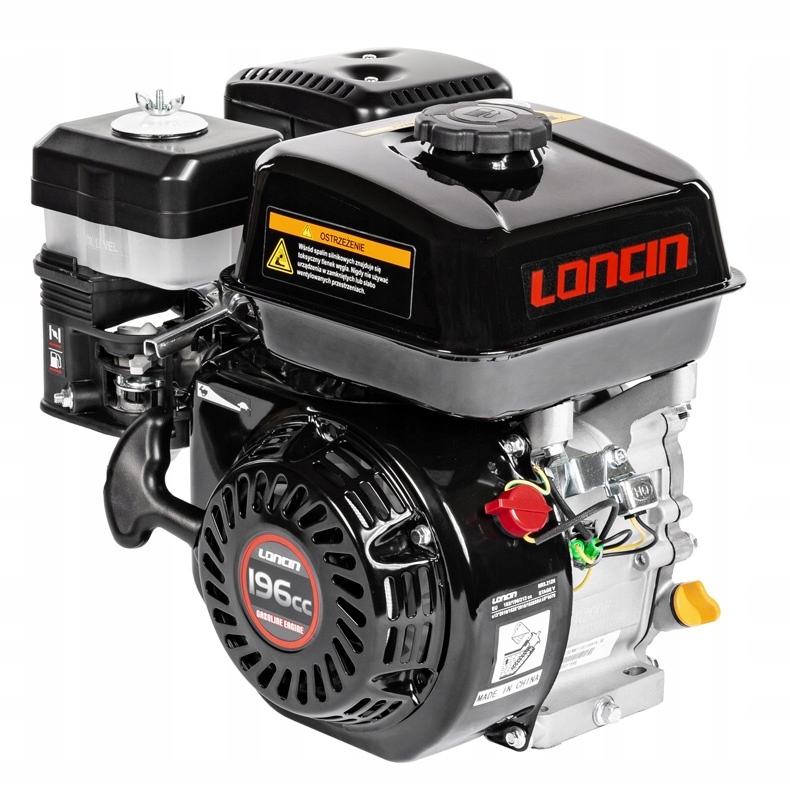 Motor Loncin G200F-A-M horizontální hřídel 20 mm 53 mm 5,58 koní 196 cm3 Ohv Typ A