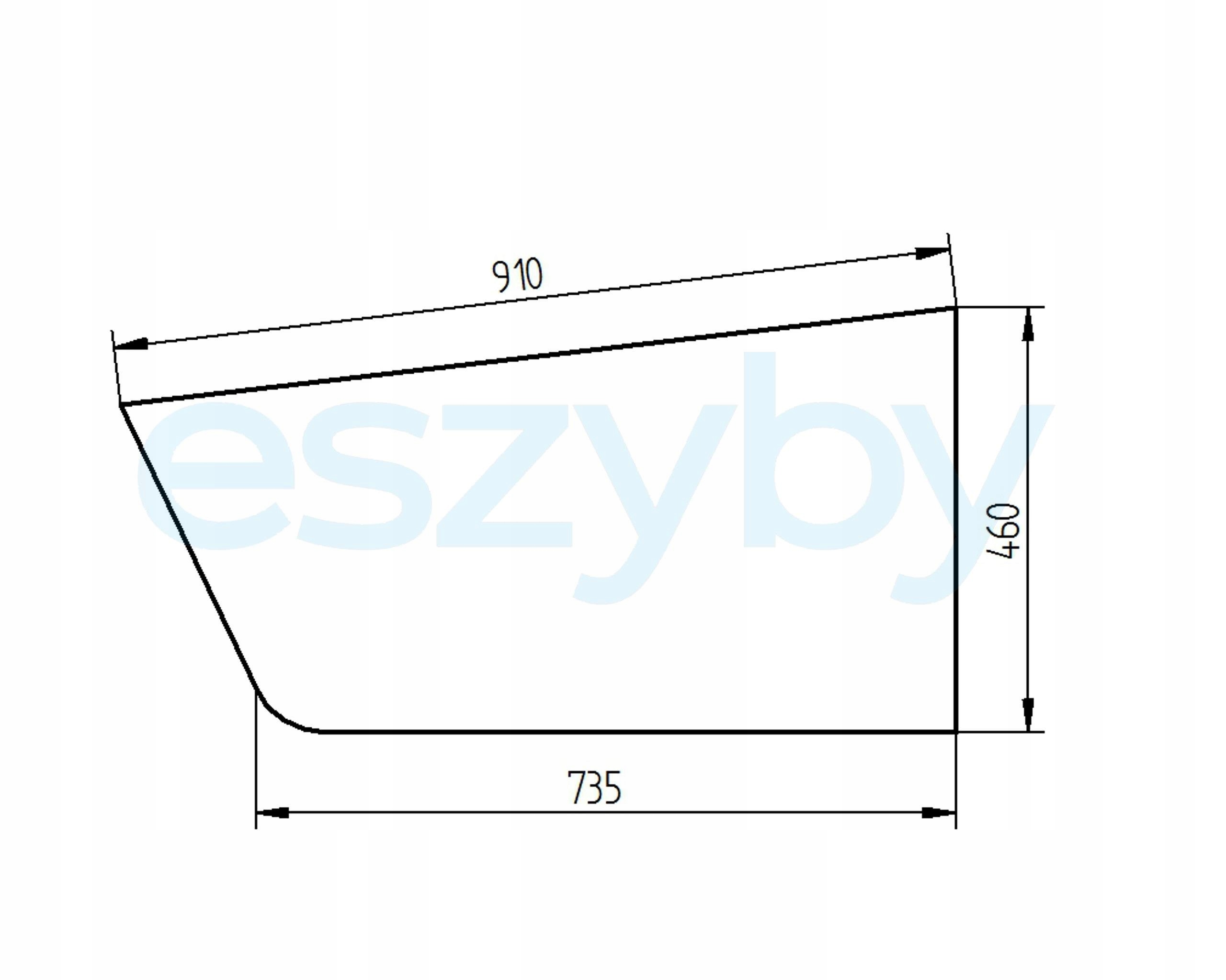 sklo teleskopický nakladač Manitou spodní dveře