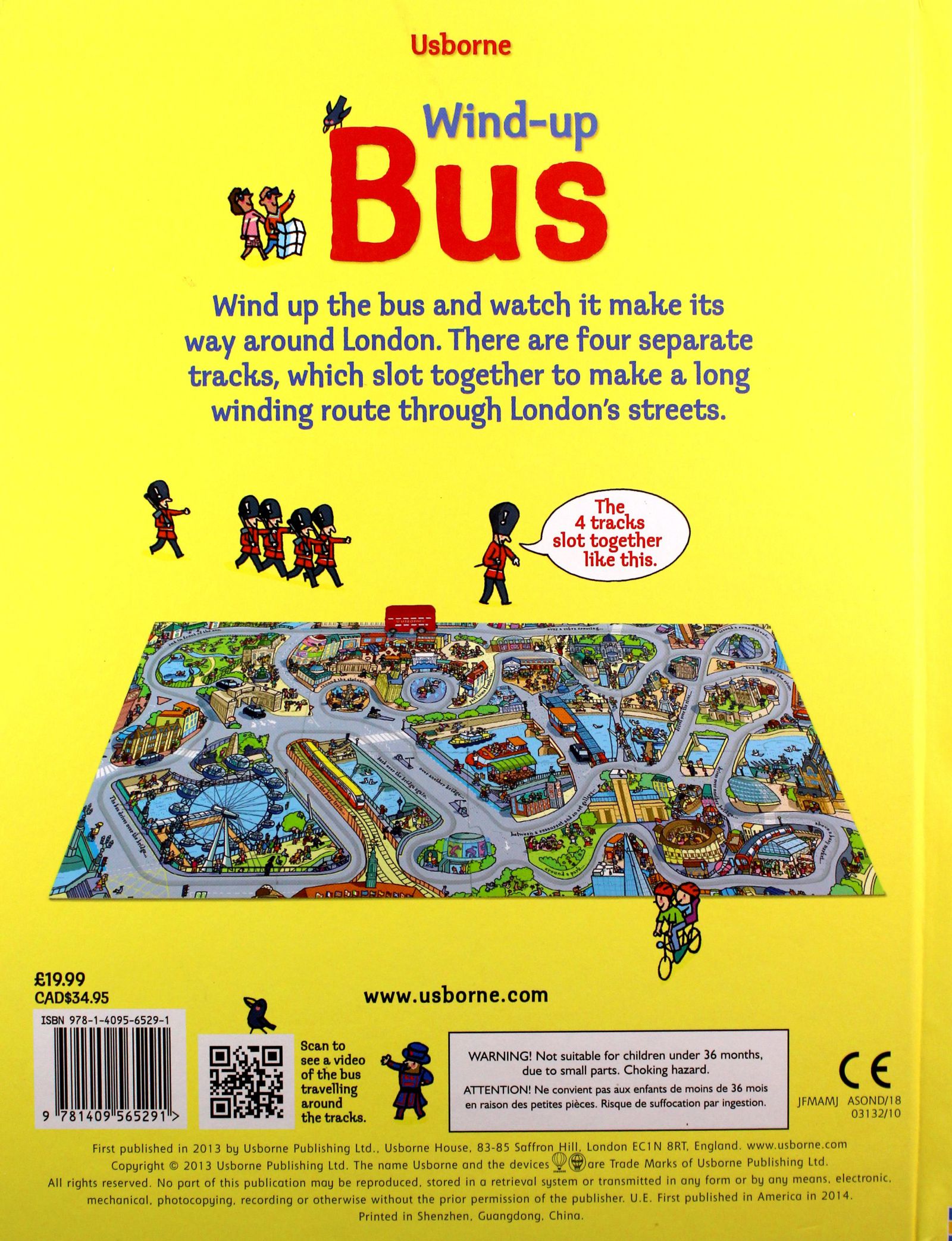 WIND-UP BUS BOOK WITH SLOT-TOGETHER TRACKS - Fiona Stan opakowania oryginalne