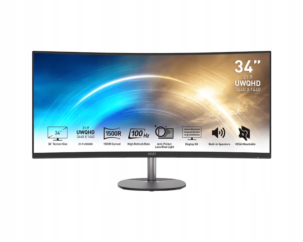 Zakrivený monitor 34'' Msi Pro MP341CQ Va Uwqhd