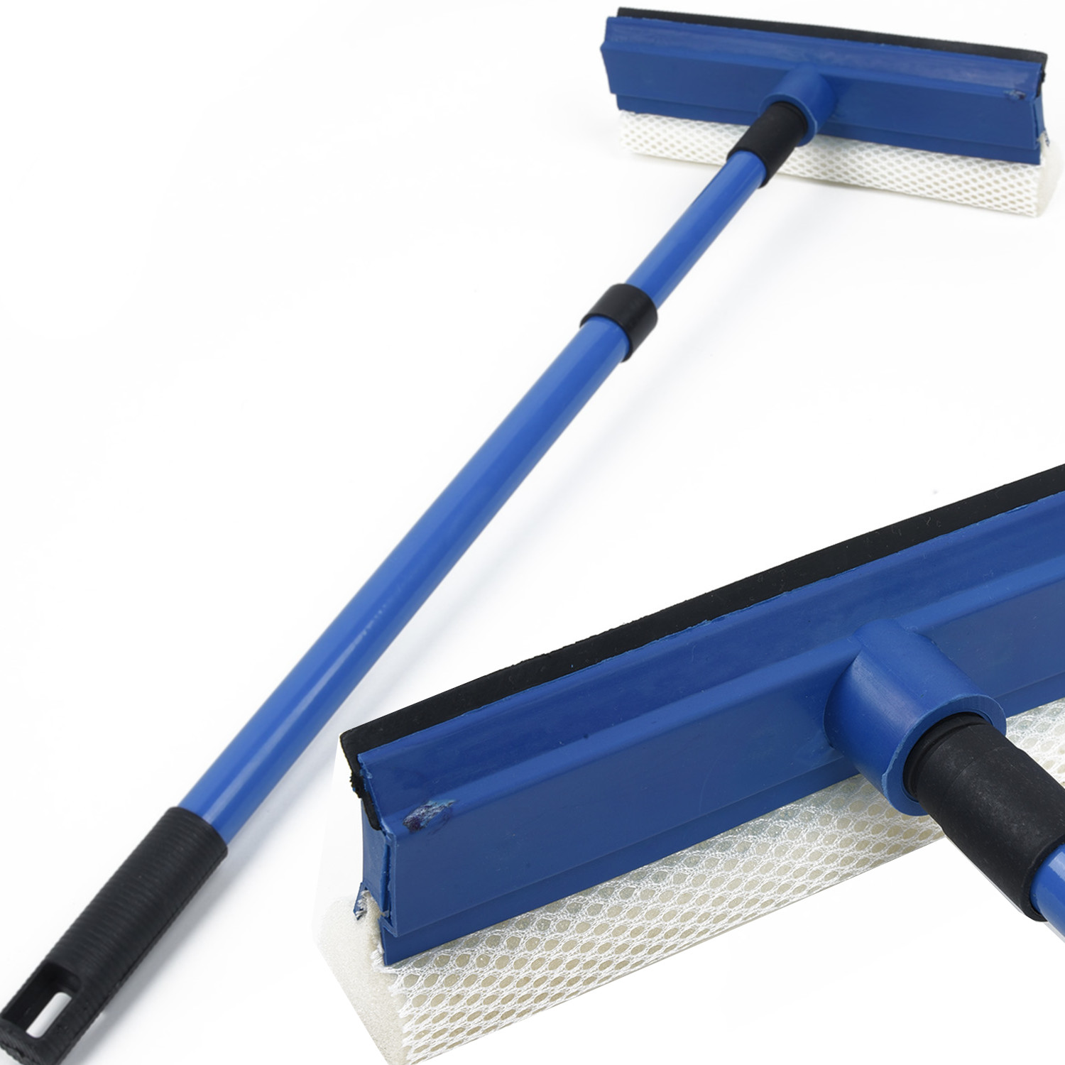 DŁUGA MYJKA DO OKIEN SZYB ŚCIAGACZKA TELESKOPOWA Z RĄCZKĄ GĄBKĄ Maksymalna szerokość ściągaczki 20 cm