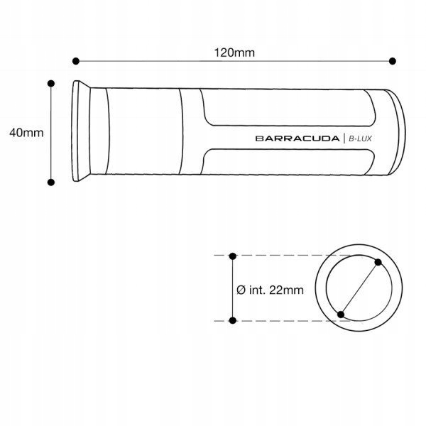 Manetki Gripy Motocyklowe B LUX Barracuda Zlote Part number MF15186