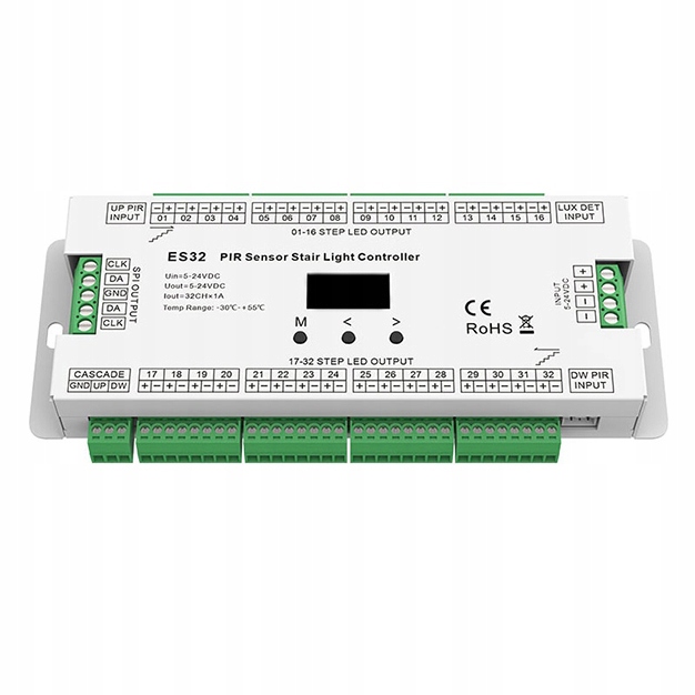 Schodiskový Led ovládač s Pir ES32