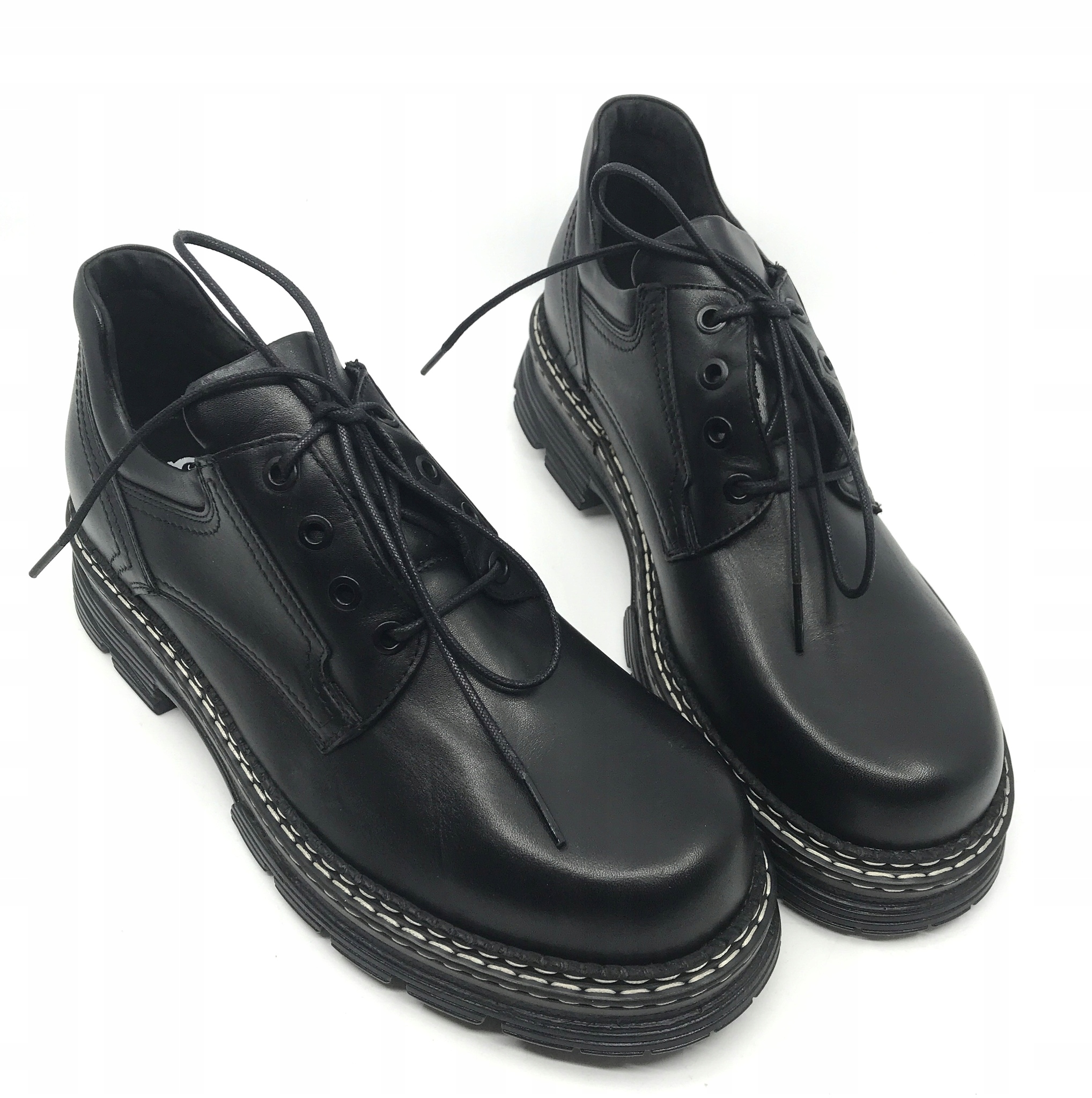 BUTY GLANY MĘSKIE SKÓRA CZARNE 43 28,5 cm PAN 059G