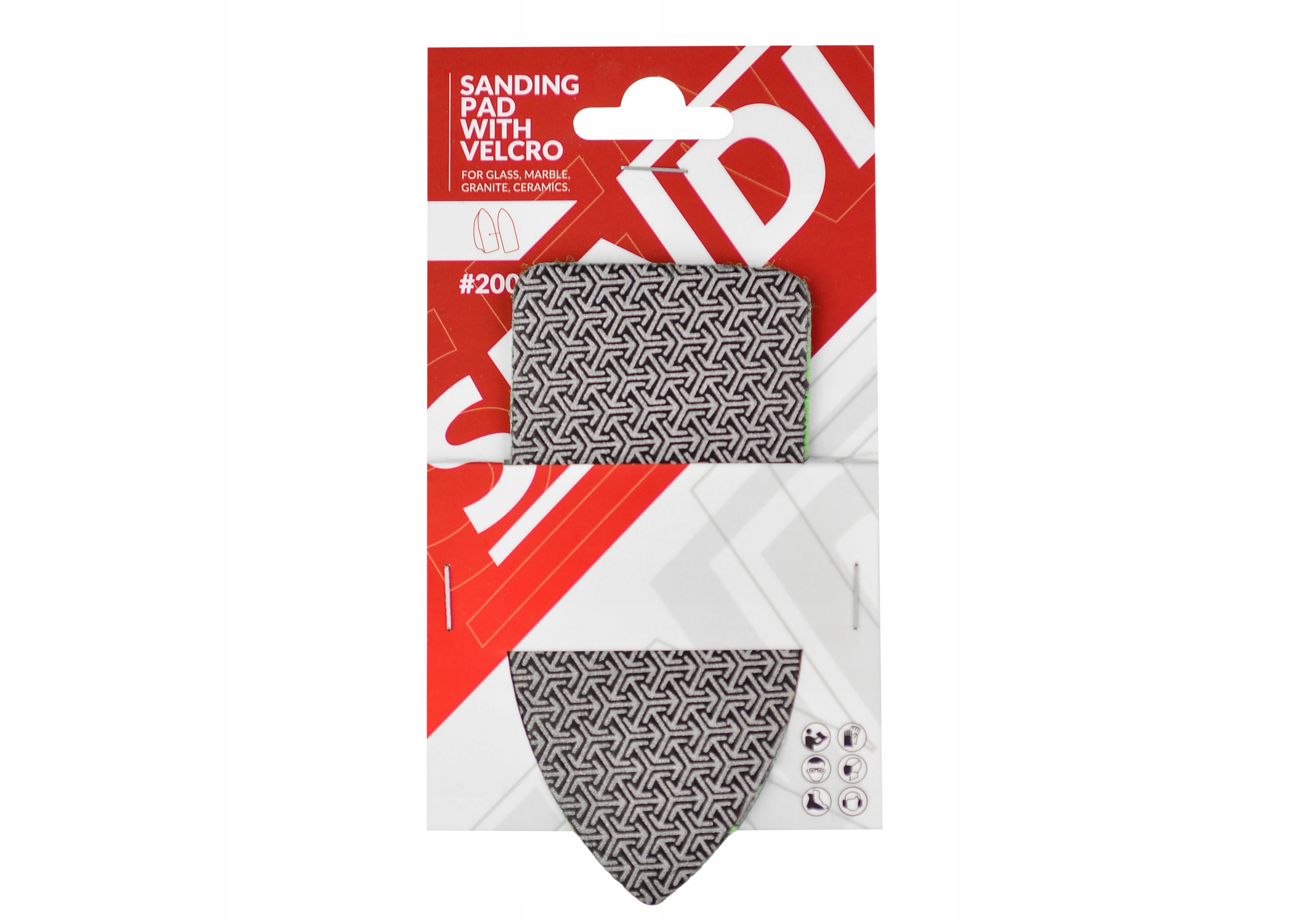 Pad polerski szlifierski grad #200 Hand-Pad SENDI Seria Pad polerski do uchwytu Hand-Pad SENDI