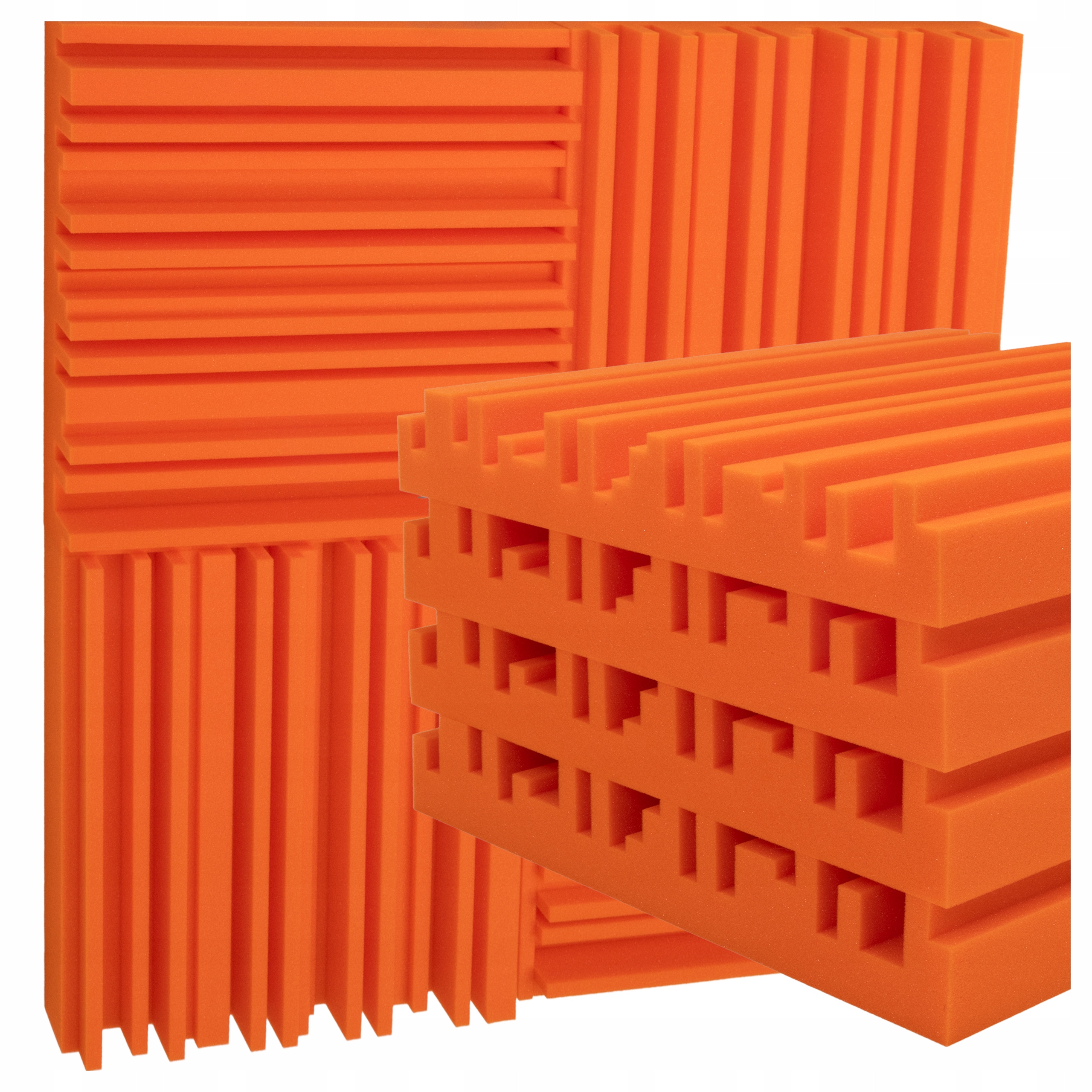 Akustický displej Bitmat oranžový panel Ekvalizér ozdobný na zeď 7 cm