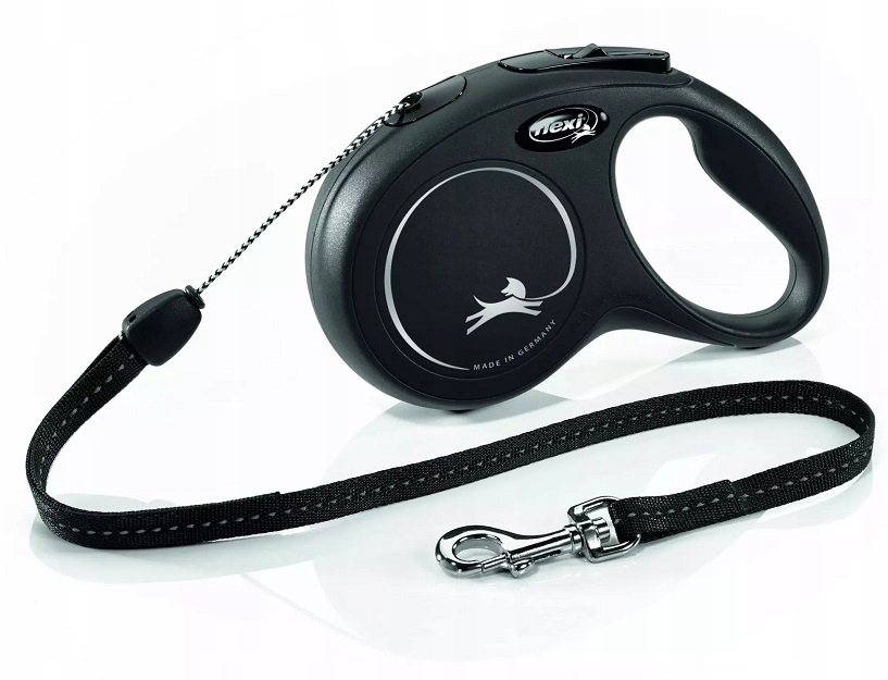 

Smycz Flexi Classic Czarna S 5m Linka do 12kg
