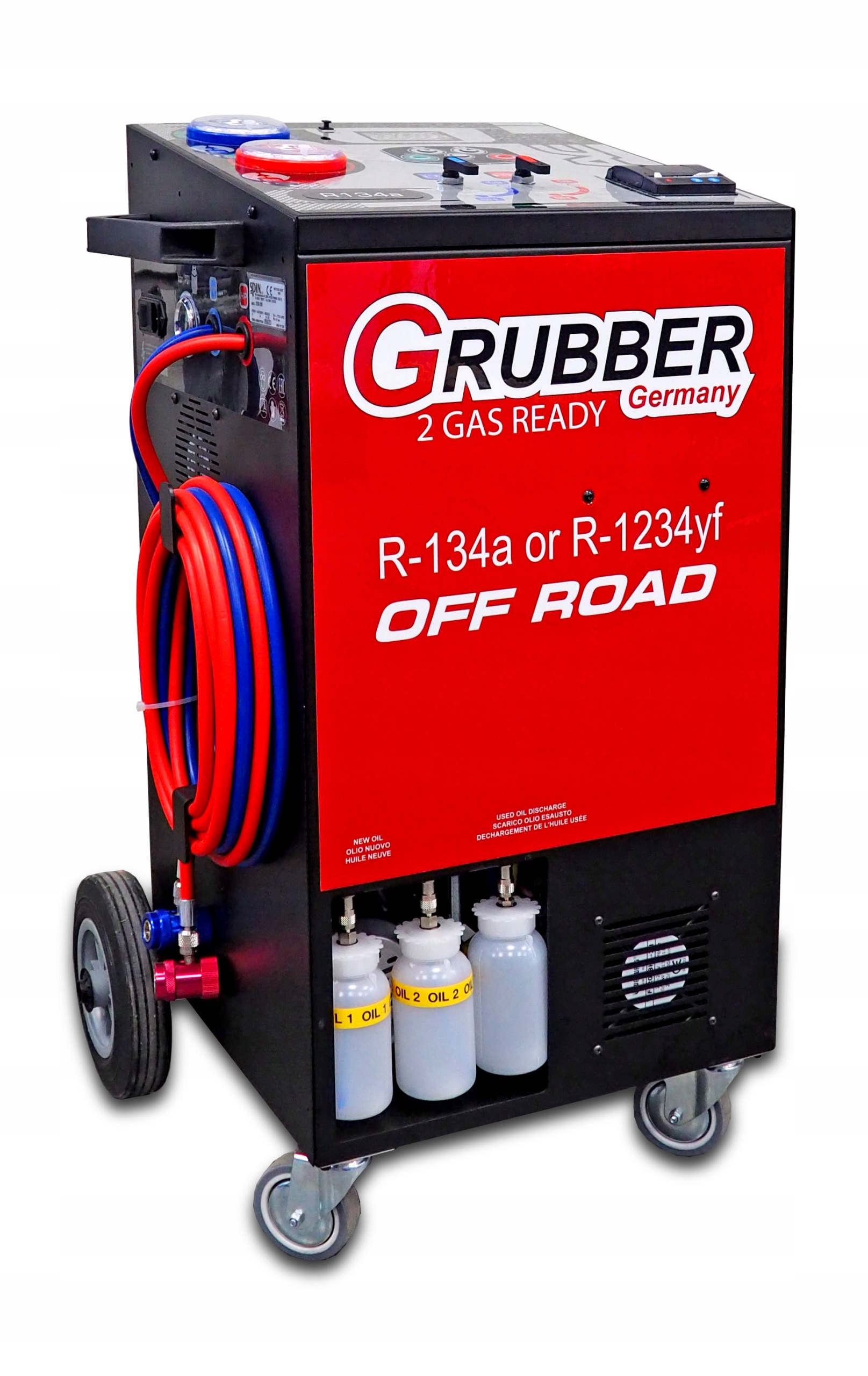 Stacja klimatyzacji Grubber automatyczna R134A/1234yf 10 kg off-road
