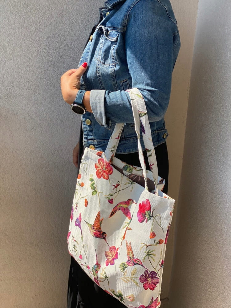 Gobelin Torba Duża 42x40 cm Rajski Ptak Marka inna