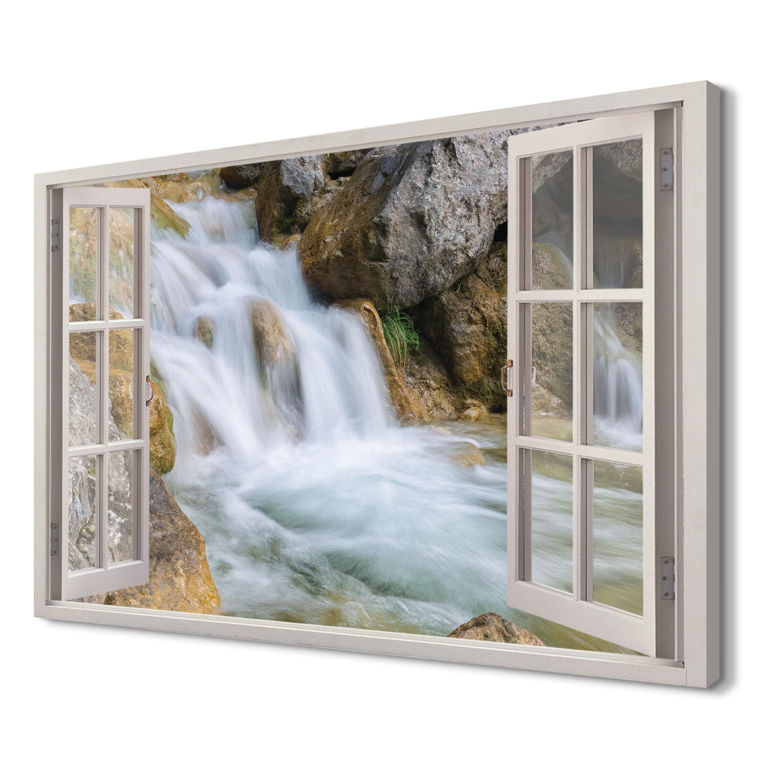 

Wodospad Obraz okno 3d 120x80 do salonu do kuchni