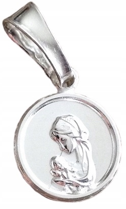 Łańcuszek Srebrny 925 Naszyjnik + medalik Srebrny Matka Boska (na PREZENT) Marka Inna marka