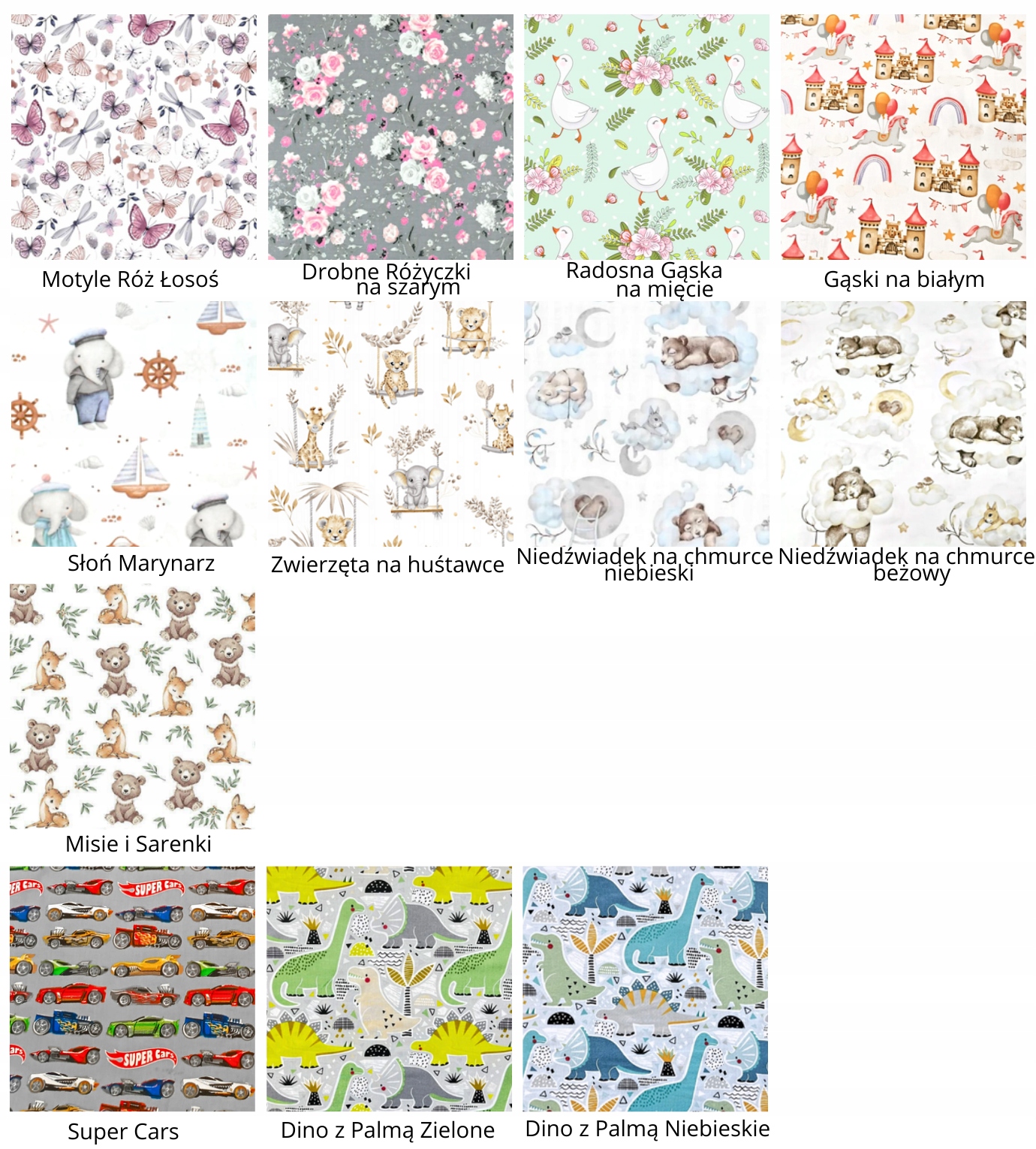 Poszewki 110x125 +2x35x55 na komplet Ikea pościel WZORY Kod producenta 00