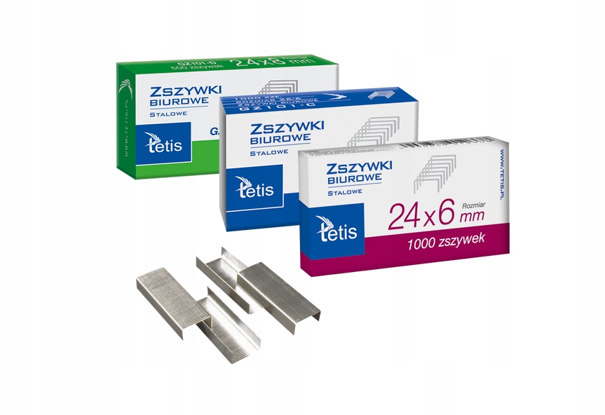 

Zszywki Biurowe Tetis GZ101-A 24X6mm 1000szt