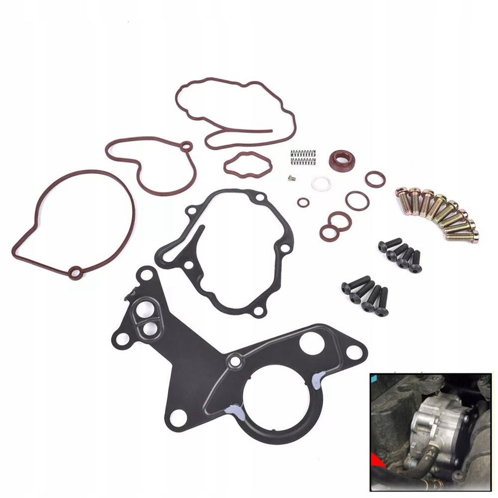 Zestaw uszczelek pompy próżniowej 1.9 Tdi i 2.0 Tdi do Audi Skoda Vw