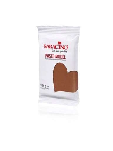 Levně Hnědá cukrová hmota pro modelování Brown Model Paste 250 g Saracino