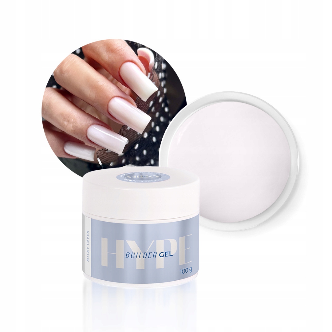 Żel Budujący do paznokci Hype Gel Builder Milky Mistero Milano 100g2087/100