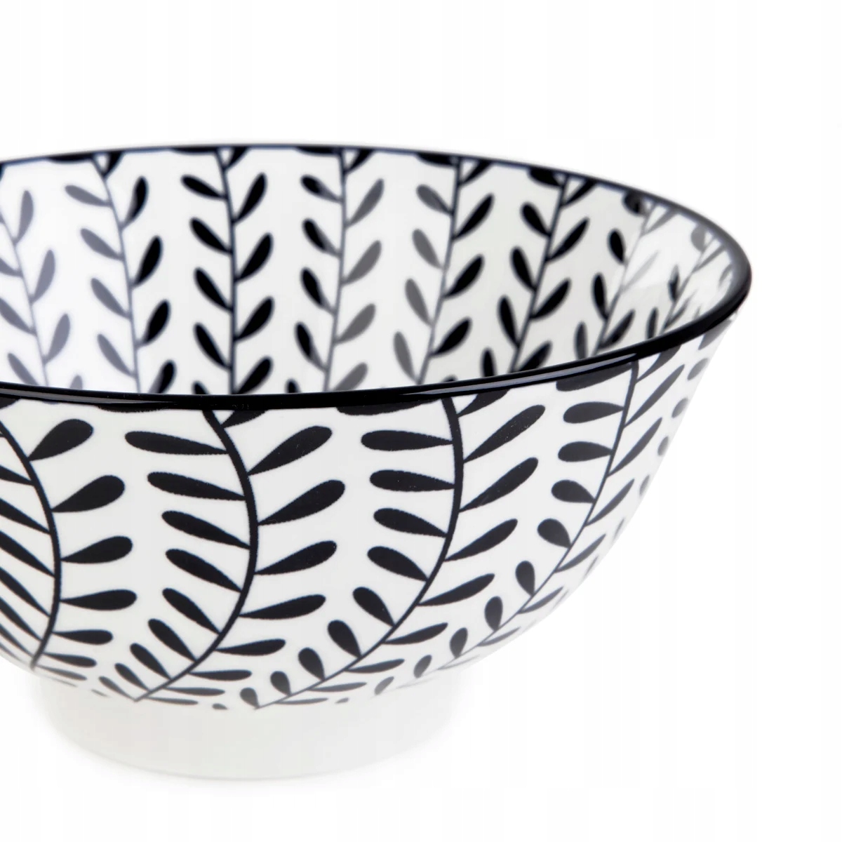 Miska NAVIA czarna w listki 16 cm HOMLA Marka Homla