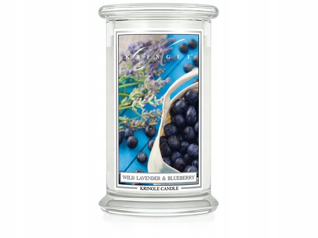 Kringle Candle Wild Lavender & Blueberry velká vonná svíčka 624 g 2 knoty