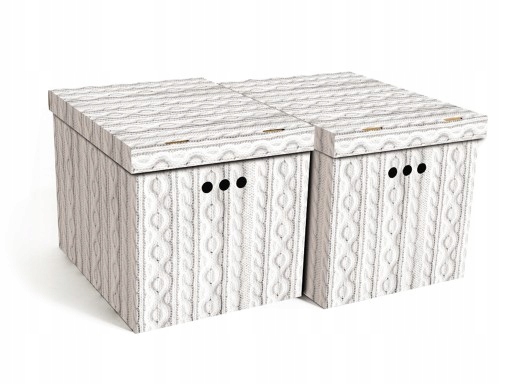 PUDEŁKO KARTONOWE PORZĄDKOWE 2szt SWETER SZARY XXL