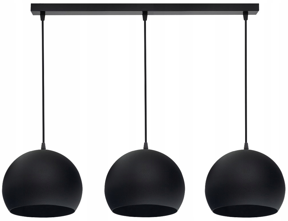 

Lampa Wisząca Sufitowa Metalowe Kule Czarna Loft2