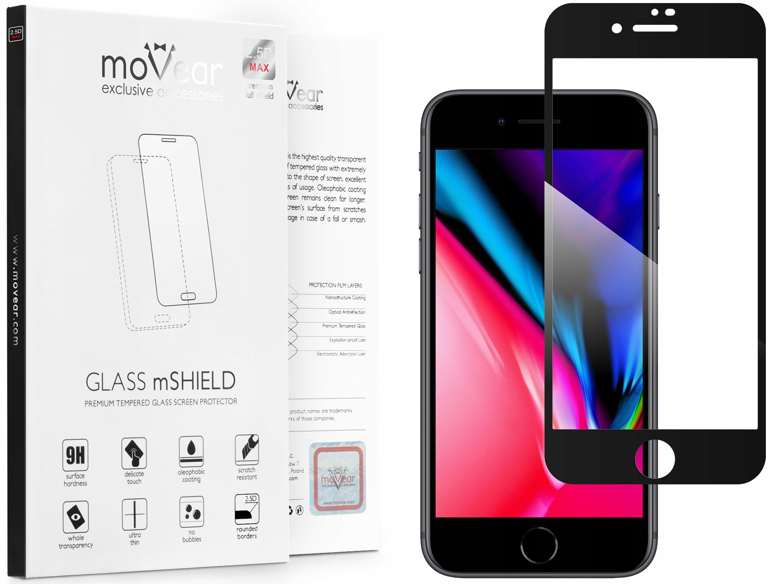 

Szkło hartowane do etui na iPhone 8 7 Movear
